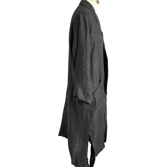 Nomad Nomad The Label Linen Kimono Robe - S/M, 100% French linen! Size ONE SIZE - 4 Thumbnail