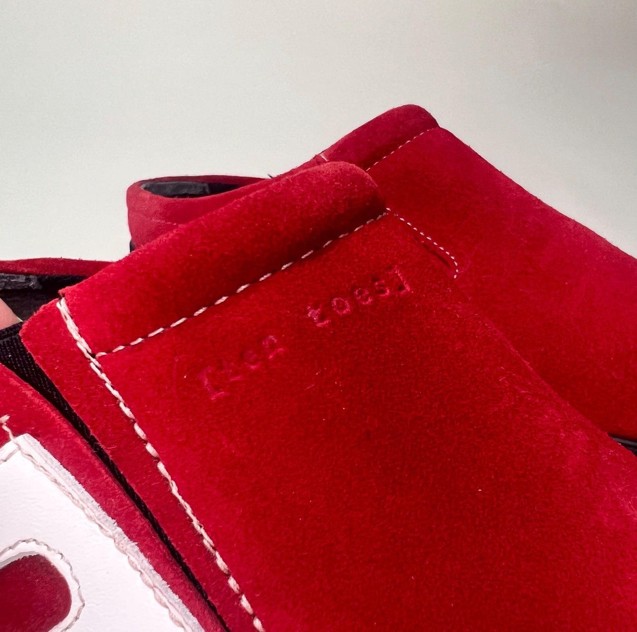 Vintage Vintage red suede leather slip on Size US 9.5 / IT 39.5 - 5 Thumbnail