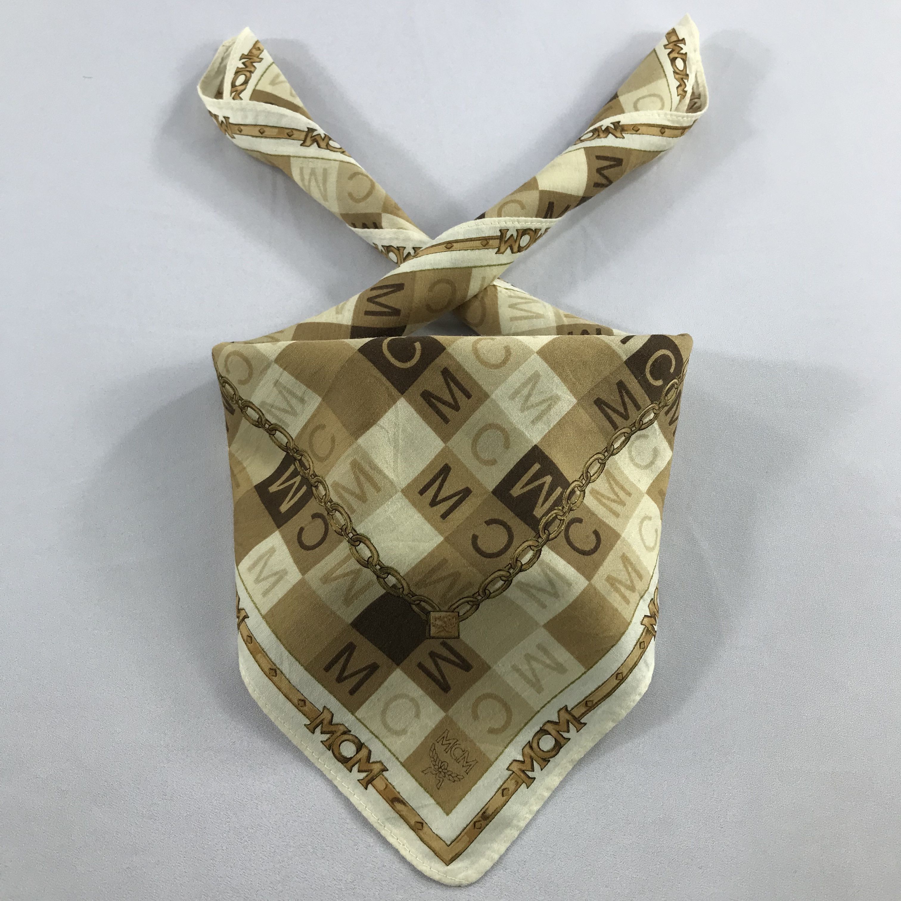 MCM × Vintage MCM Bandana / Handkerchief / Neckerchief - S2562 Size ONE SIZE - 3 Thumbnail