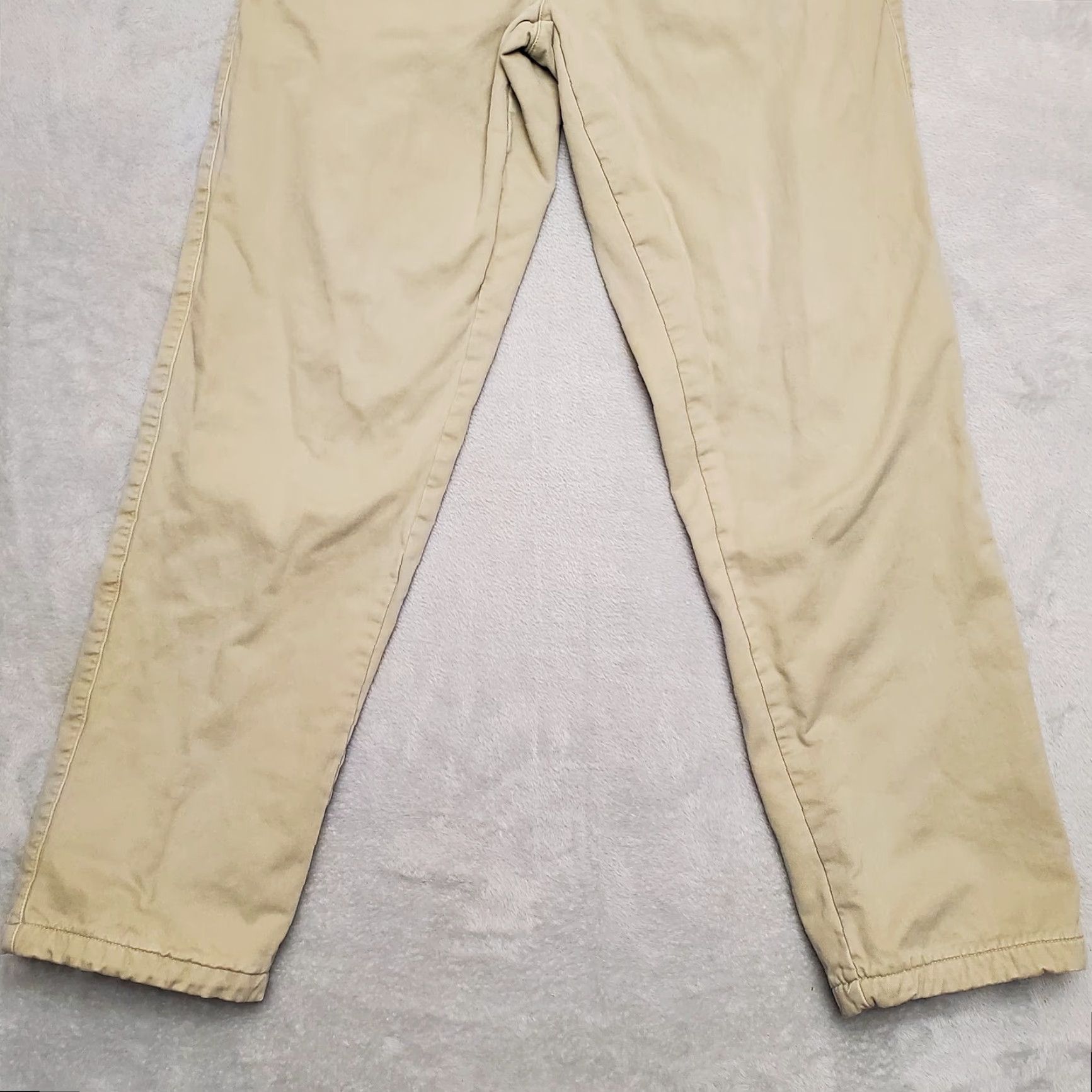 Vintage Cabela's Flannel Lined Pants Womens 32 R Khaki Casual Up North Cabin Casual Pants Size 24" / US 00 / IT 34 - 2 Thumbnail