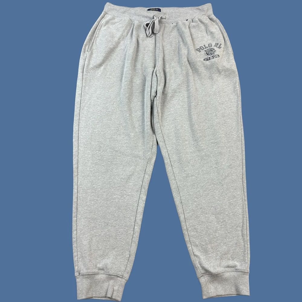 Polo Ralph Lauren Polo Ralph Lauren Pants Mens XL Gray Jogger Lounge Sleepwear Tiger Logo Polo RL Size US XL / EU 56 / 4 - 1 Thumbnail