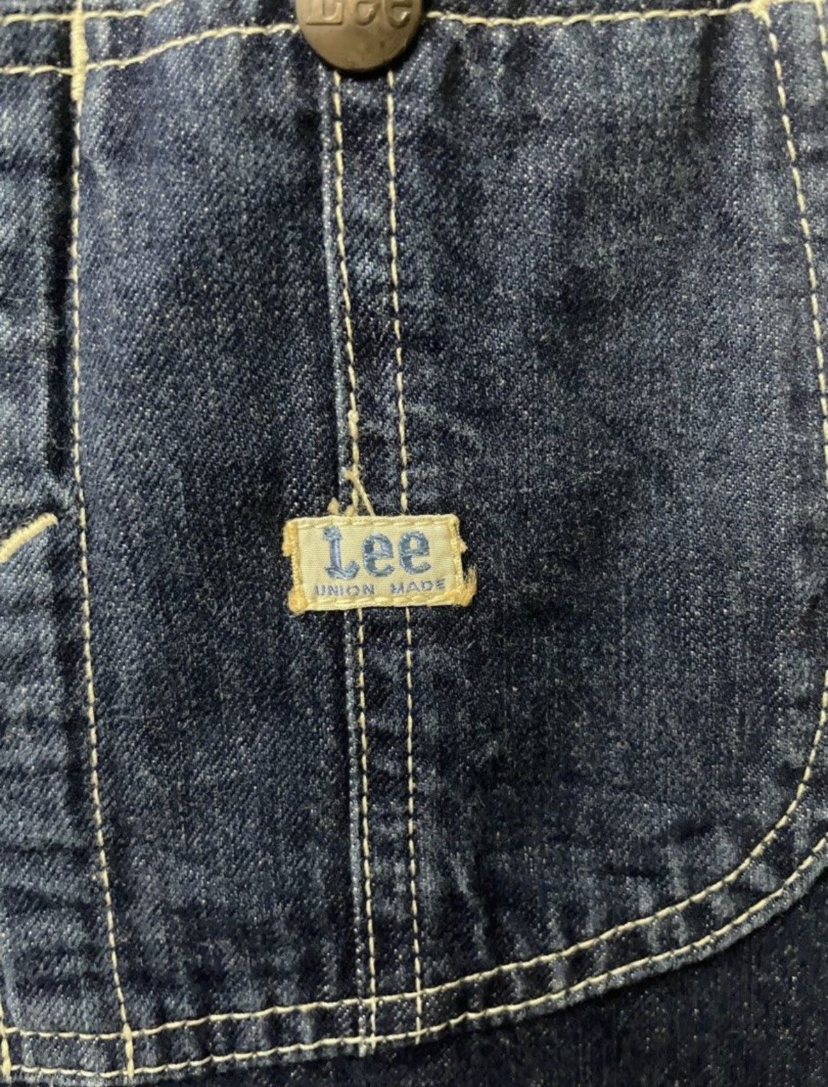 Lee Lee union vintage overall denim jeans Size US 35 - 4 Thumbnail