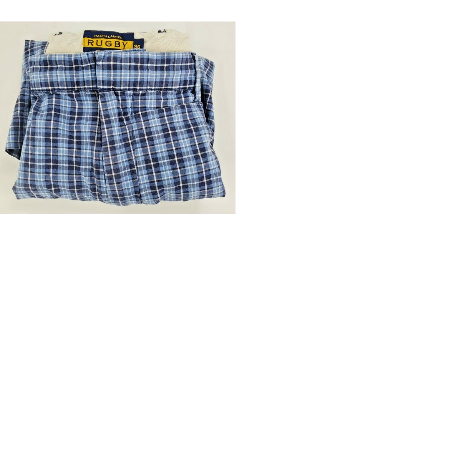 Polo Ralph Lauren Polo Ralph Lauren Blue Check Plaid Shorts Men 36 Bermuda Inseam 9" Rugby Tailored Pocketed Belt Loops Belted Cotton Size US M / EU 48-50 / 2 - 9 Thumbnail