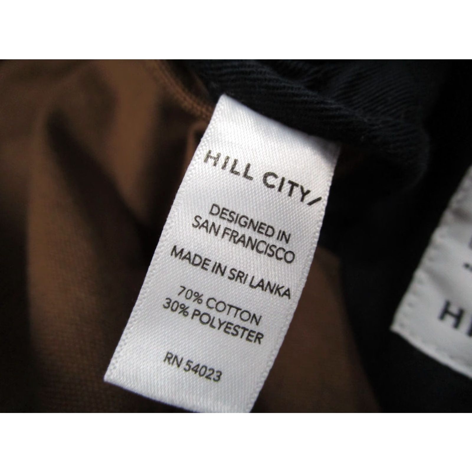 Vintage Hill City Mens Pants Brown 5 Pocket Workwear Chino Canvas Cotton Blend Flat Front 36x32 Slim Classic Belt Loops Zip 5-Pocket Style: C n Size US 36 / EU 52 - 5 Thumbnail