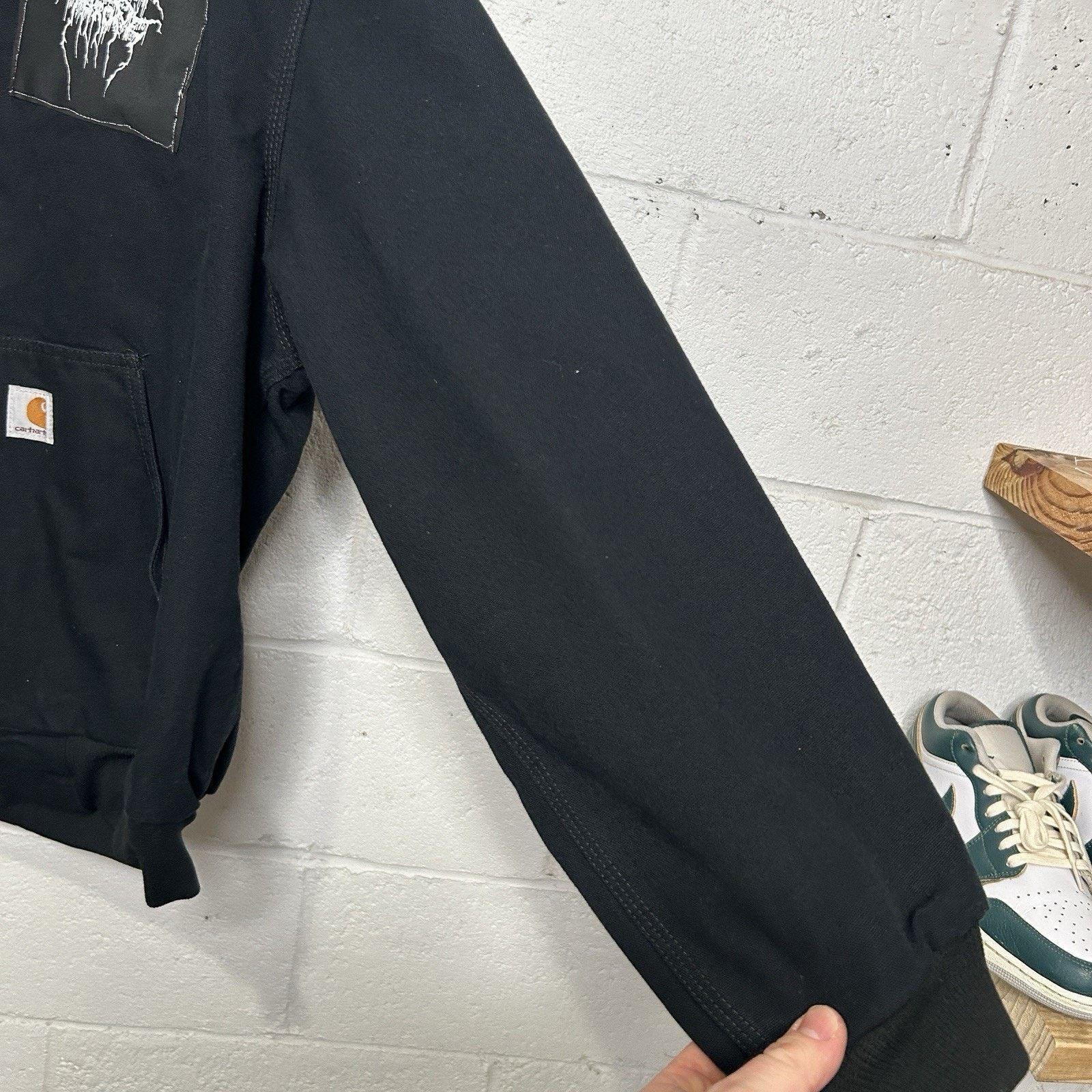 Carhartt Y2K Carhartt Thermal-Lined Hooded Jacket “Black” Dark Throne Size US XL / EU 56 / 4 - 11 Thumbnail