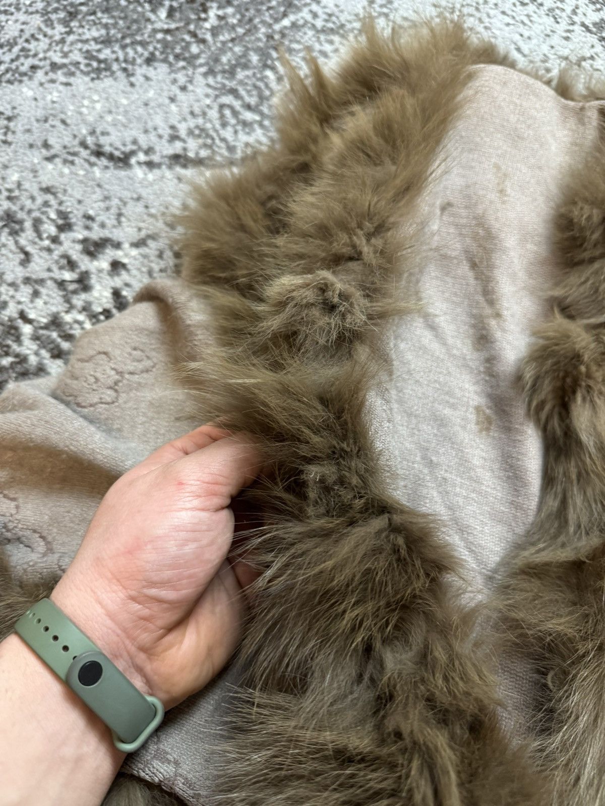 If Six Was Nine × Vintage Vintage Y2K Fuzzy Fur Opium Poncho Avantgarde Mid Jacket Size US M / EU 48-50 / 2 - 4 Thumbnail