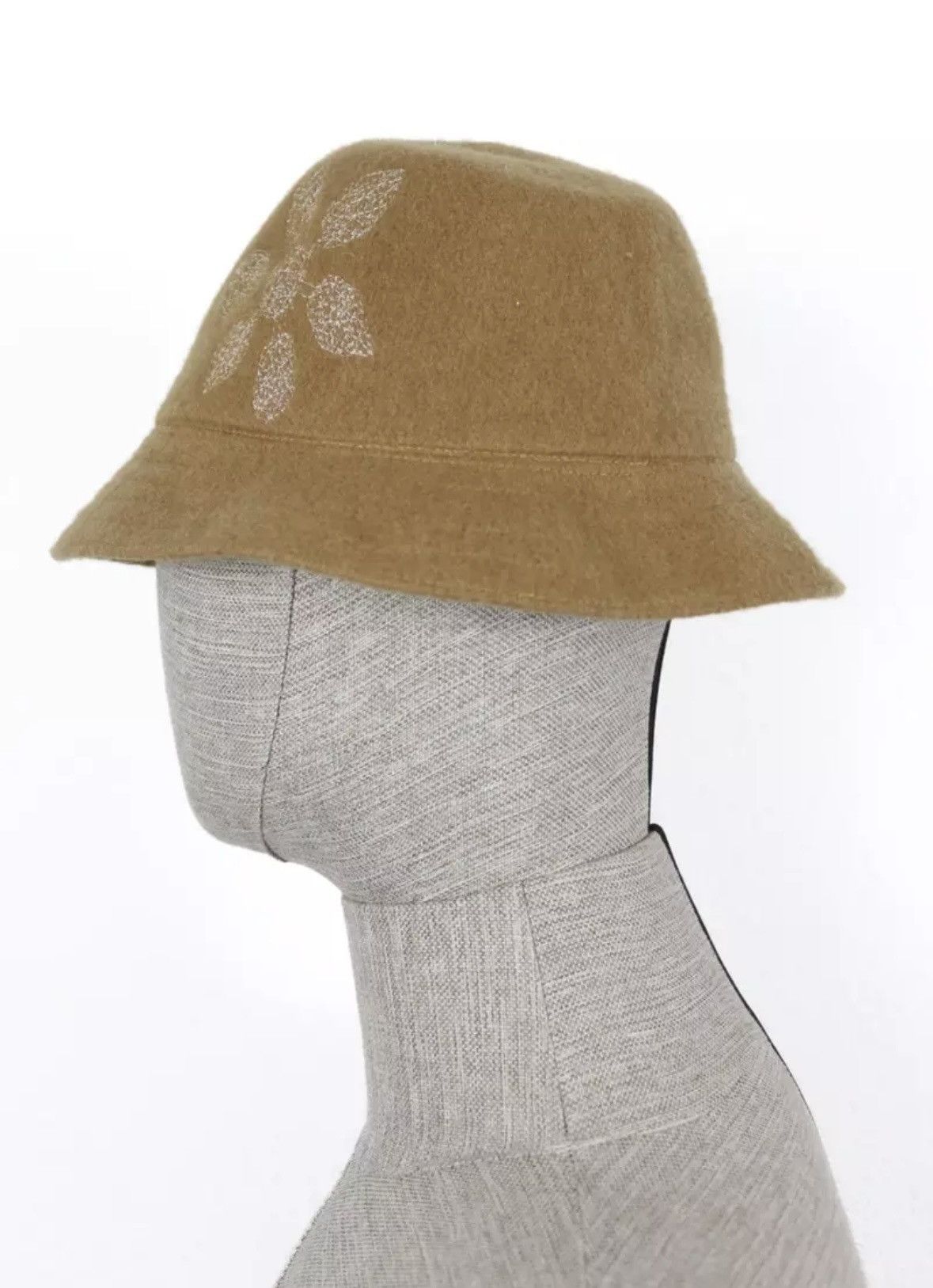 Kangol Kangol Logo Beige Wool Bucket Hat Size ONE SIZE - 2 Thumbnail