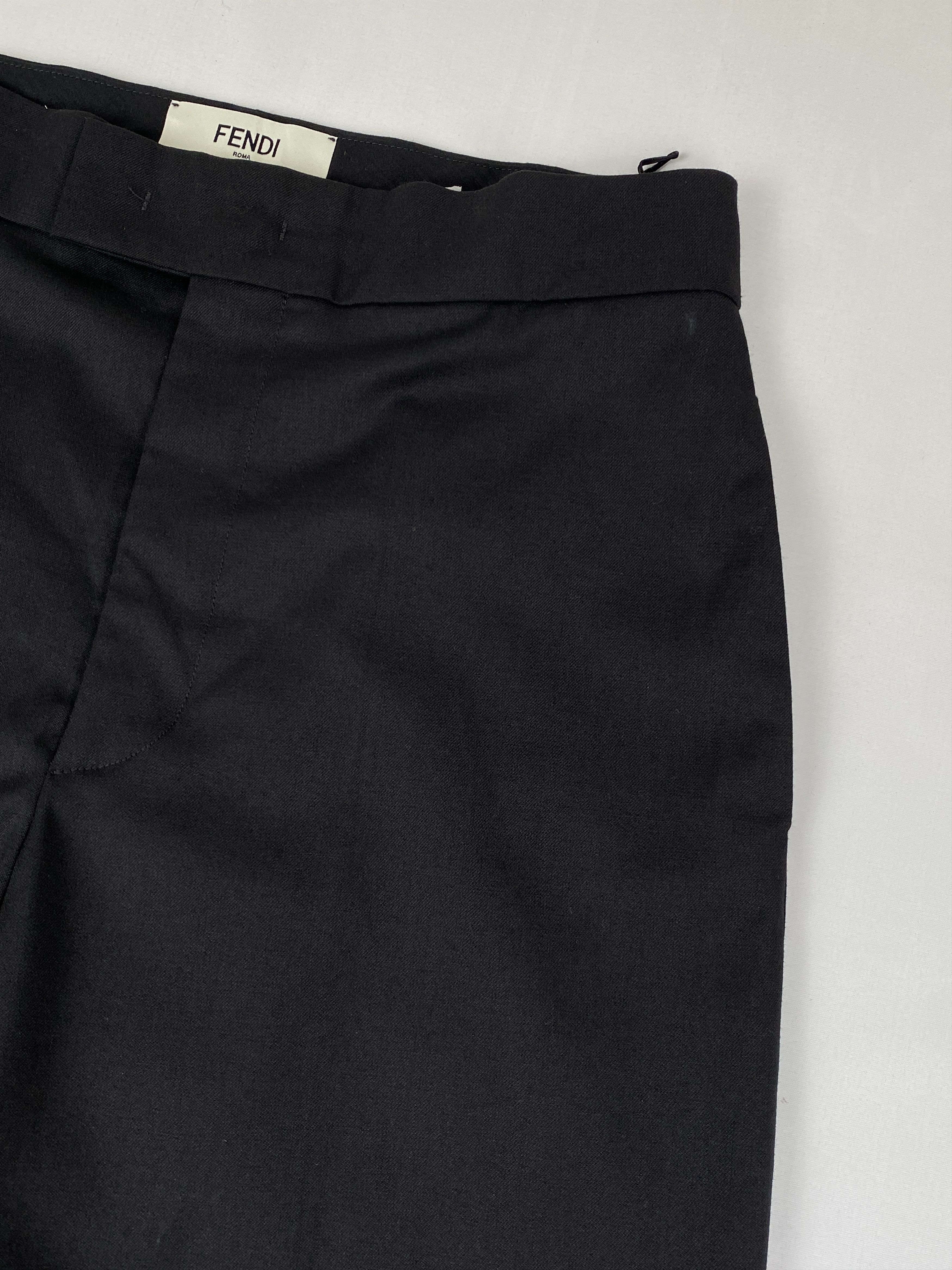Fendi Roma Highwaist Black Trousers Size 30" / US 8 / IT 44 - 5 Thumbnail