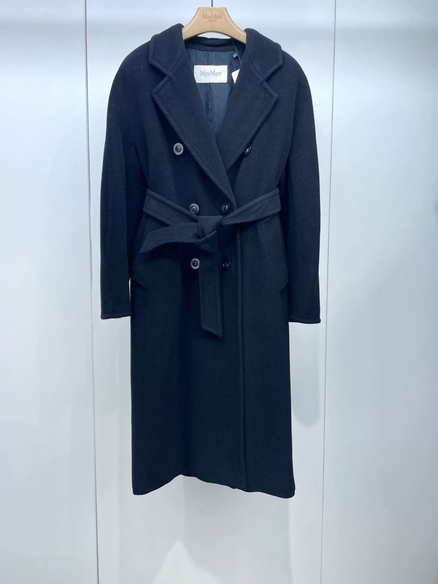 Max Mara Maxmara 101801 Black Cashmere Coat Size US XS / EU 42 / 0 - 1 Thumbnail