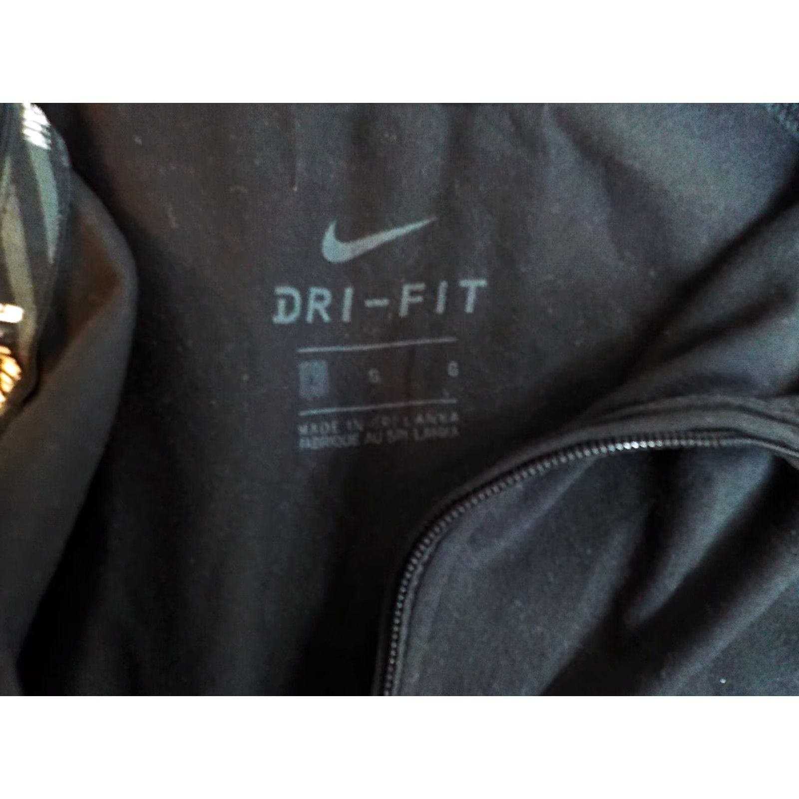 Nike Nike Dri-Fit 1/4 Zip Pullover Long Sleeve Thumbholes Black Large Men Sportswear Size US L / EU 52-54 / 3 - 5 Thumbnail