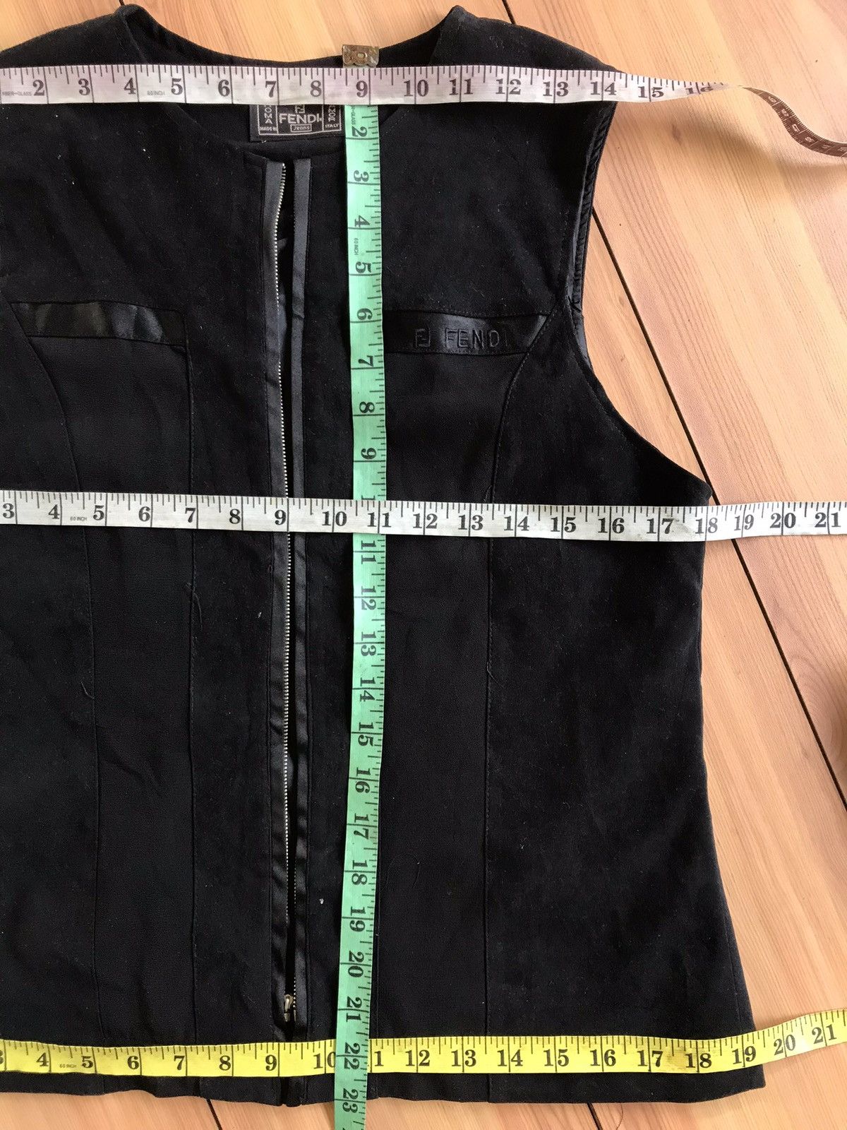 Fendi × Vintage Vintage FENDI Zip Up Vest Size 36S - 8 Thumbnail
