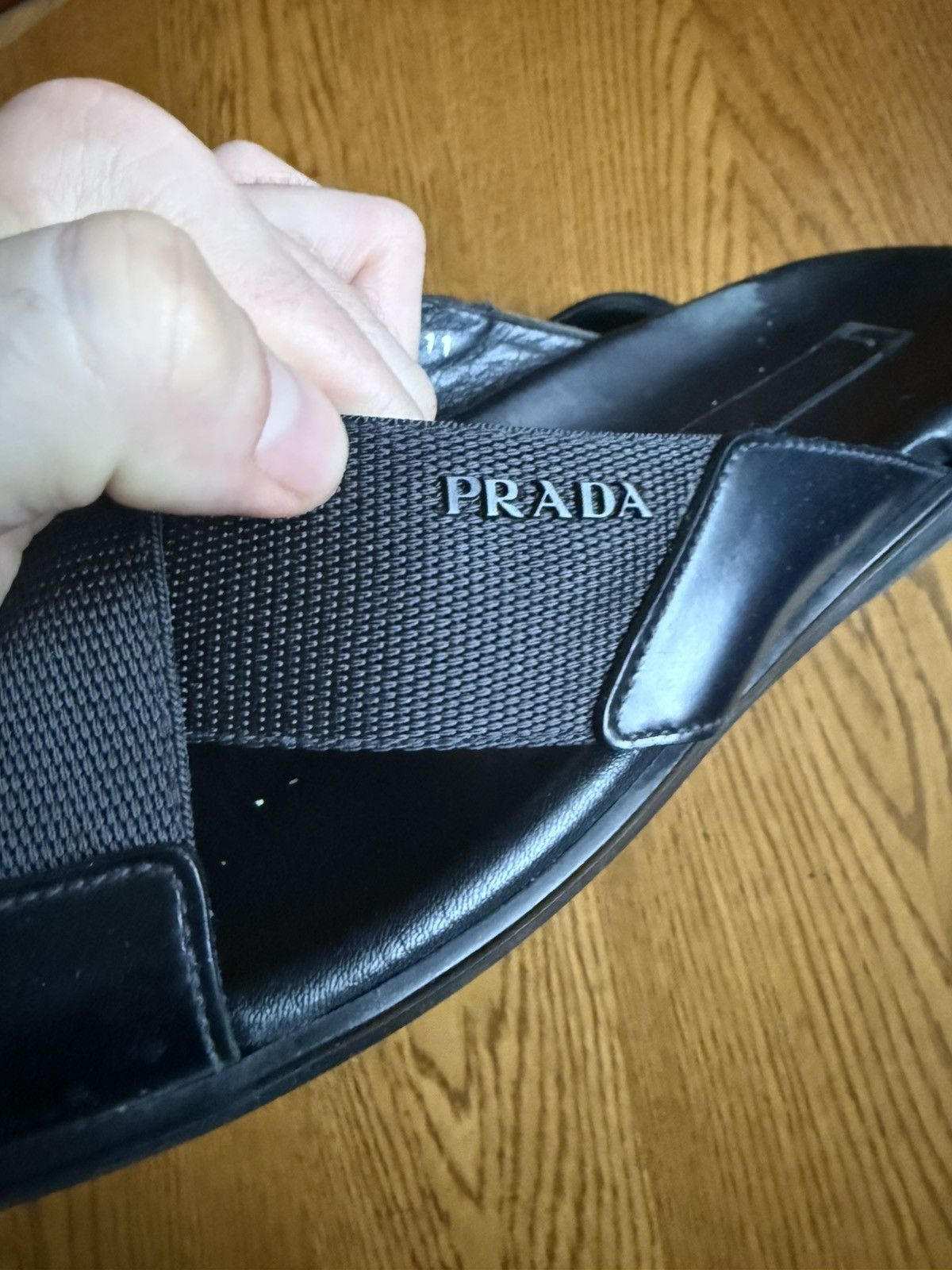 Prada Prada Leather Sandals Size US 11 / EU 44 - 5 Thumbnail