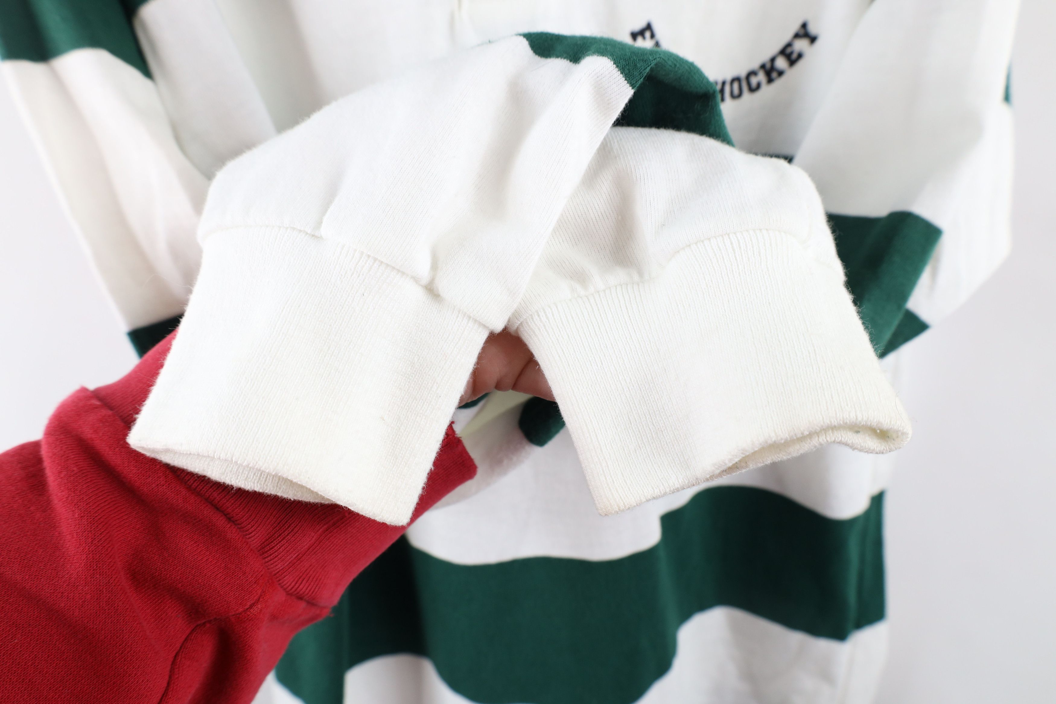 Vintage Vintage 90s Streetwear Striped Long Sleeve Rugby Polo USA Size US L / EU 52-54 / 3 - 7 Thumbnail