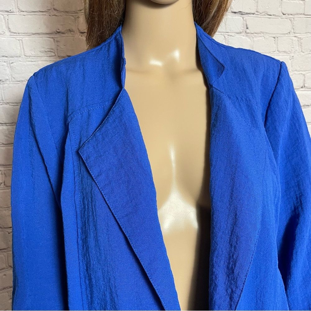 Chicos Chico's Royal Blue Open Front Jacket Size 1 US M Size M / US 6-8 / IT 42-44 - 2 Thumbnail