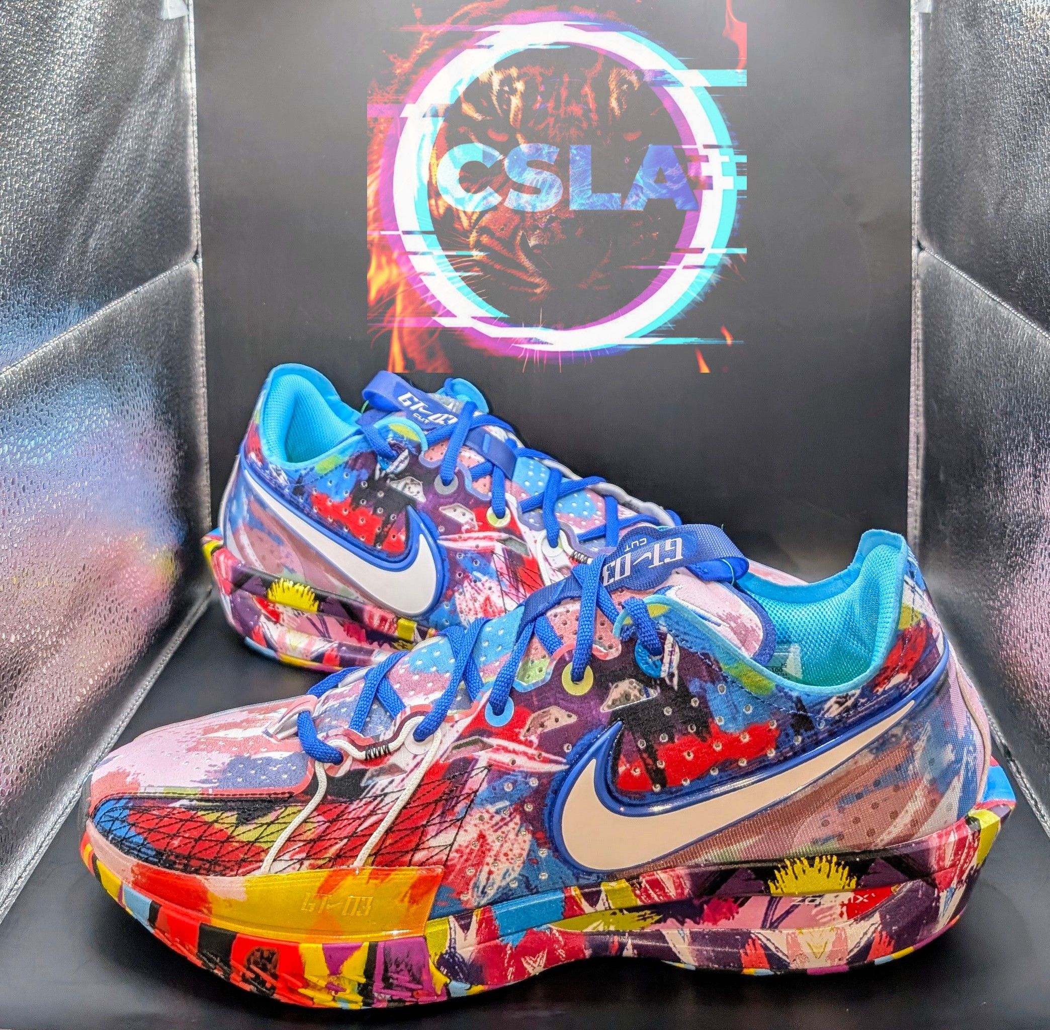 Nike Nike Air Zoom GT Cut 3 JL WNBA PE "Paint" *Unreleased* Size US 13 / EU 46 - 1 Thumbnail