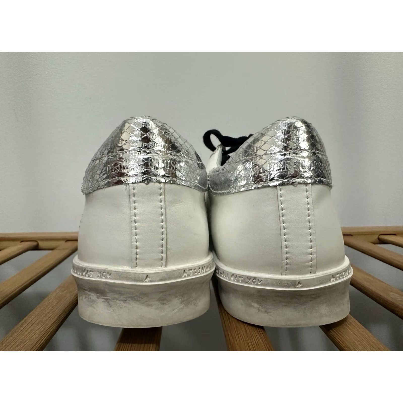 Golden Goose Golden Goose Superstar Sneaker White Silver Snake Classic Size 40 Womens Athletic Size US 9 / IT 39 - 3 Thumbnail