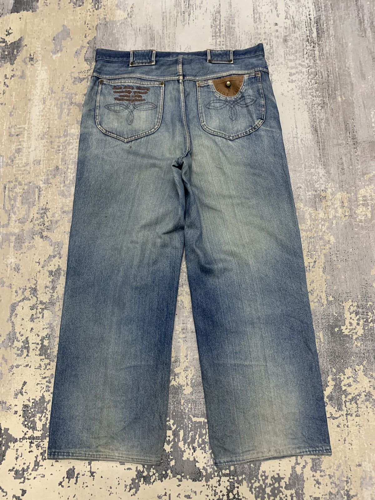 Hysteric Glamour Vintage Japanese Brand Distressed Baggy Style Jeans 36x28 Size US 36 / EU 52 - 11 Thumbnail