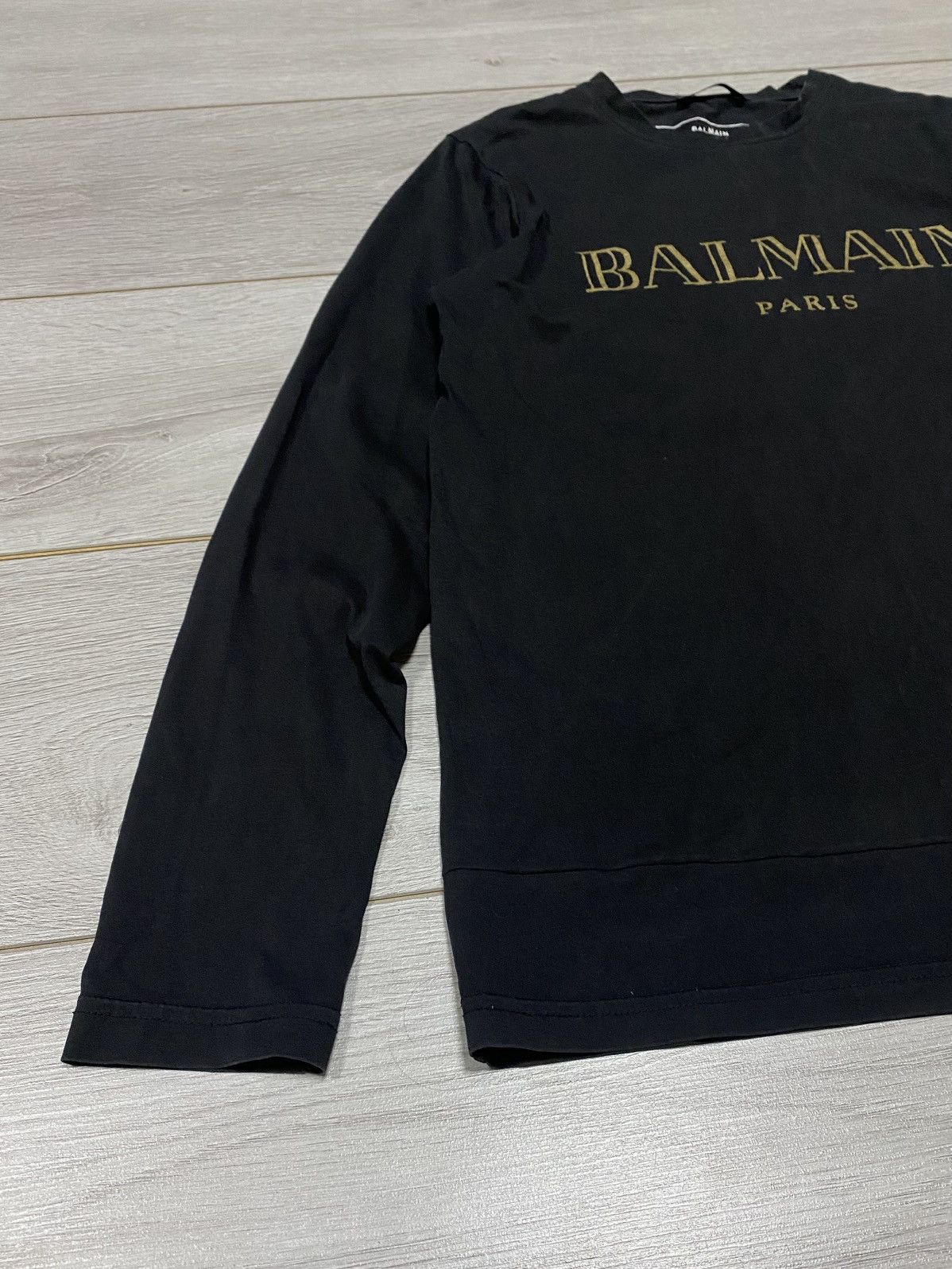 Balmain Balmain big logo sign shirt buttons spell out tear distress Size US S / EU 44-46 / 1 - 2 Thumbnail