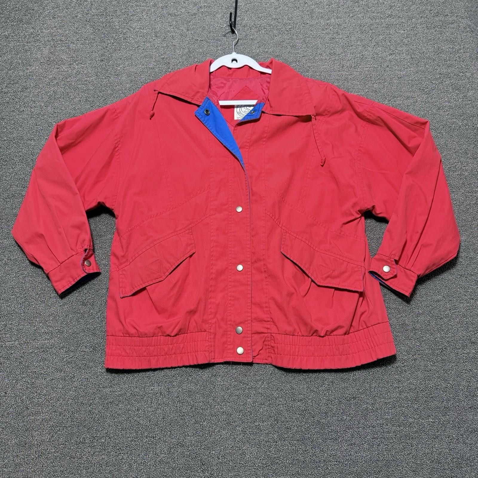 Other Vintage Women’s L Current Seen Brick Red FullZip Windbreaker Size L / US 10 / IT 46 - 1 Thumbnail