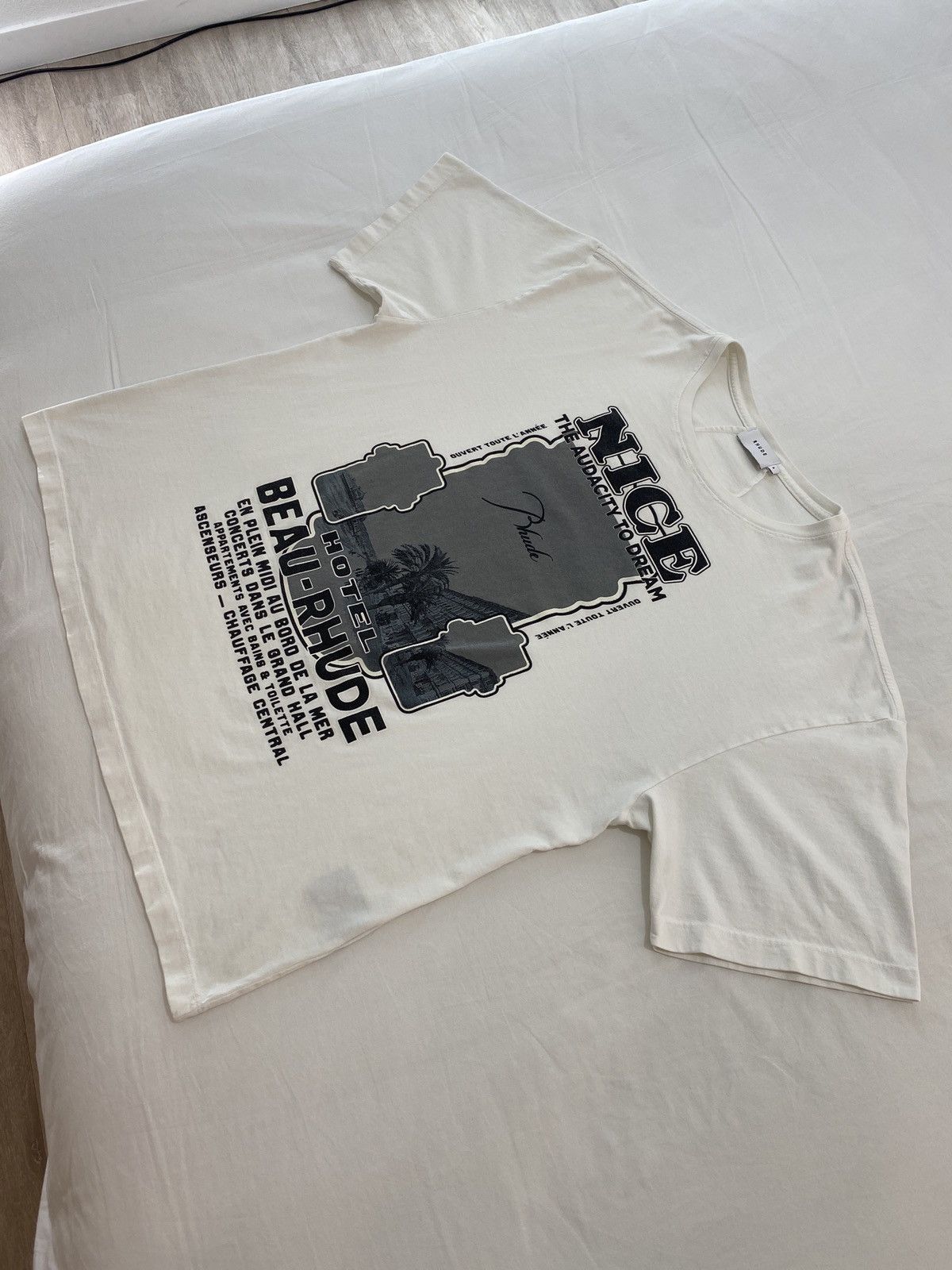 Rhude Rhude Nice Tee The Audacity To Dream Hotel Beau Size US XL / EU 56 / 4 - 3 Thumbnail