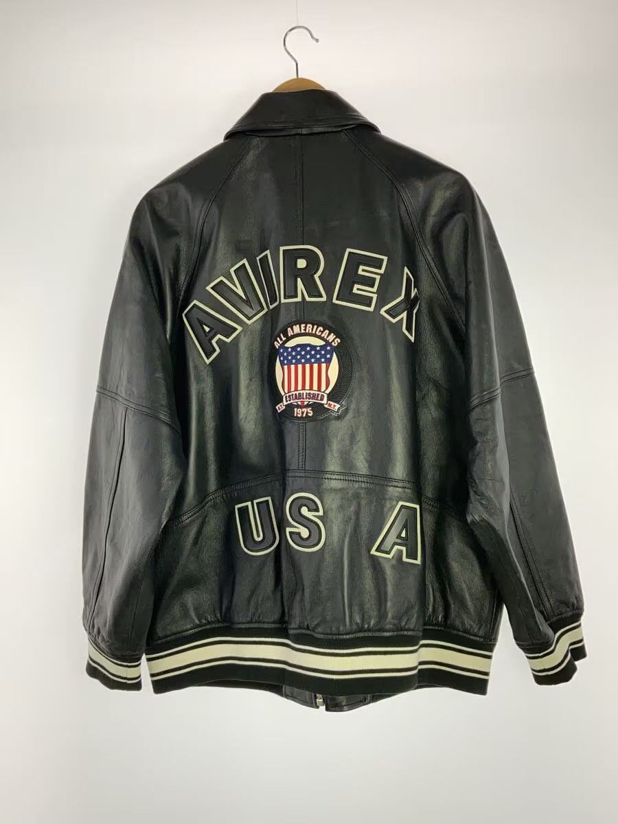 Avirex Avirex Sheep Leather Jacket Blouson Black Size US XL / EU 56 / 4 - 2 Thumbnail