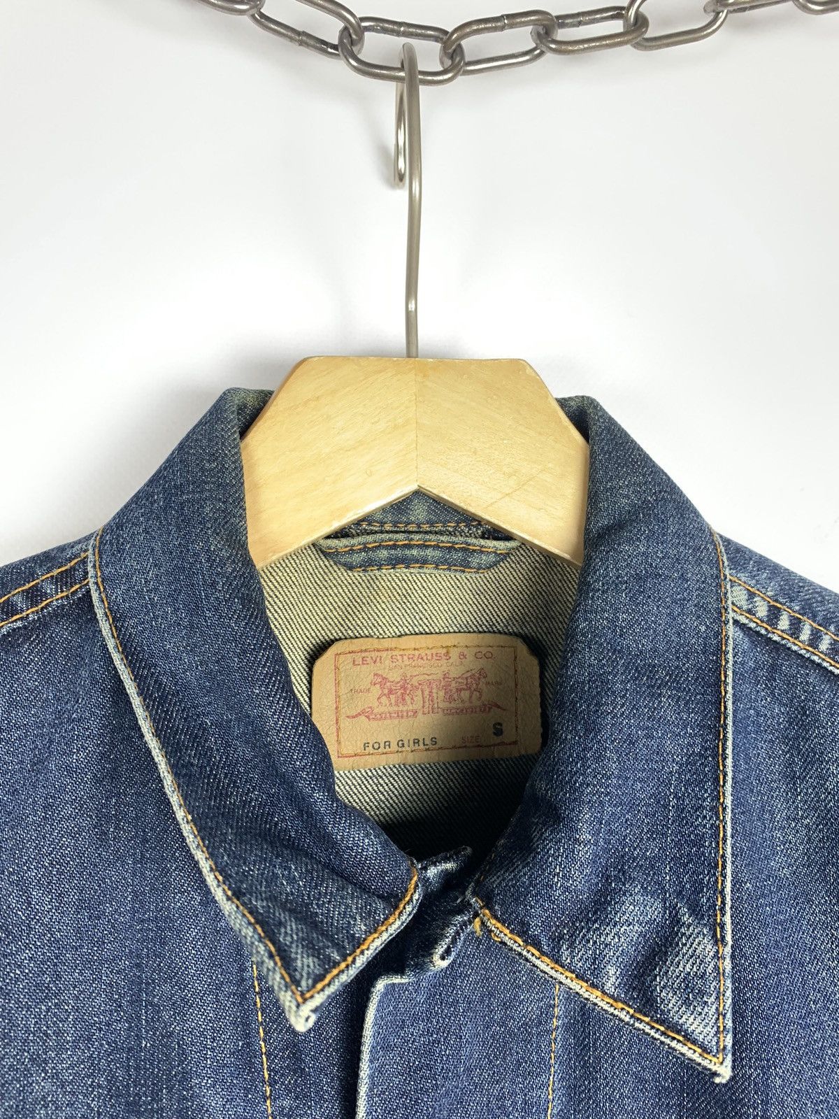 Levi's Vintage Levi’s For Girls Denim Trucker Jacket Size S Blue Size S / US 4 / IT 40 - 5 Thumbnail