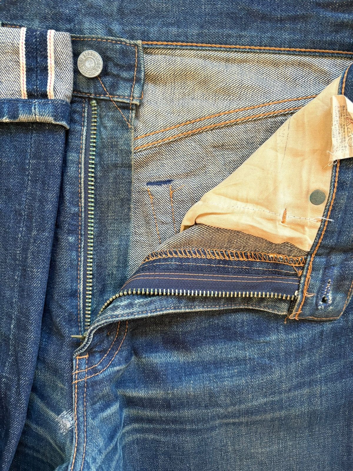 Levi's Vintage 80s Levis 502XX Big E Selvedge Mud Wash Loose Jeans Size US 31 - 10 Thumbnail