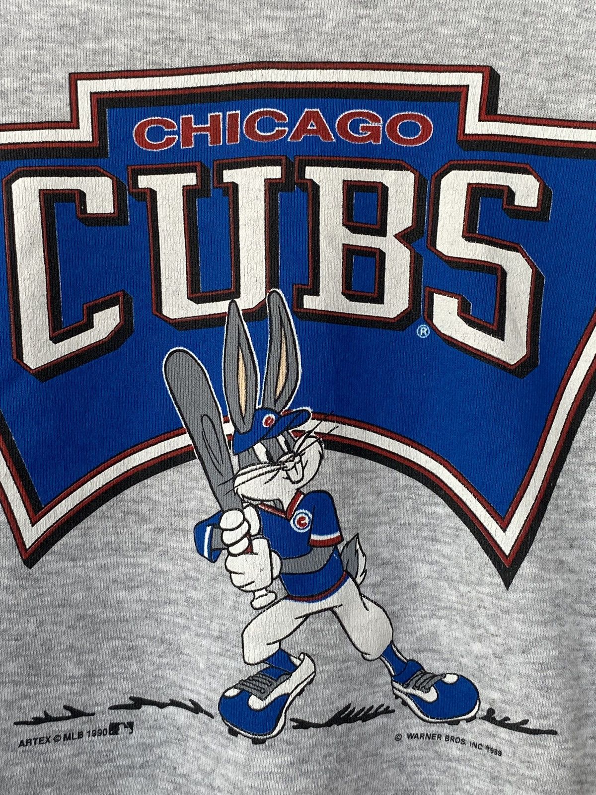 MLB Rare Vintage 80s Chicago Cubs Sweatshirt Distressed Vtg Size US L / EU 52-54 / 3 - 8 Thumbnail