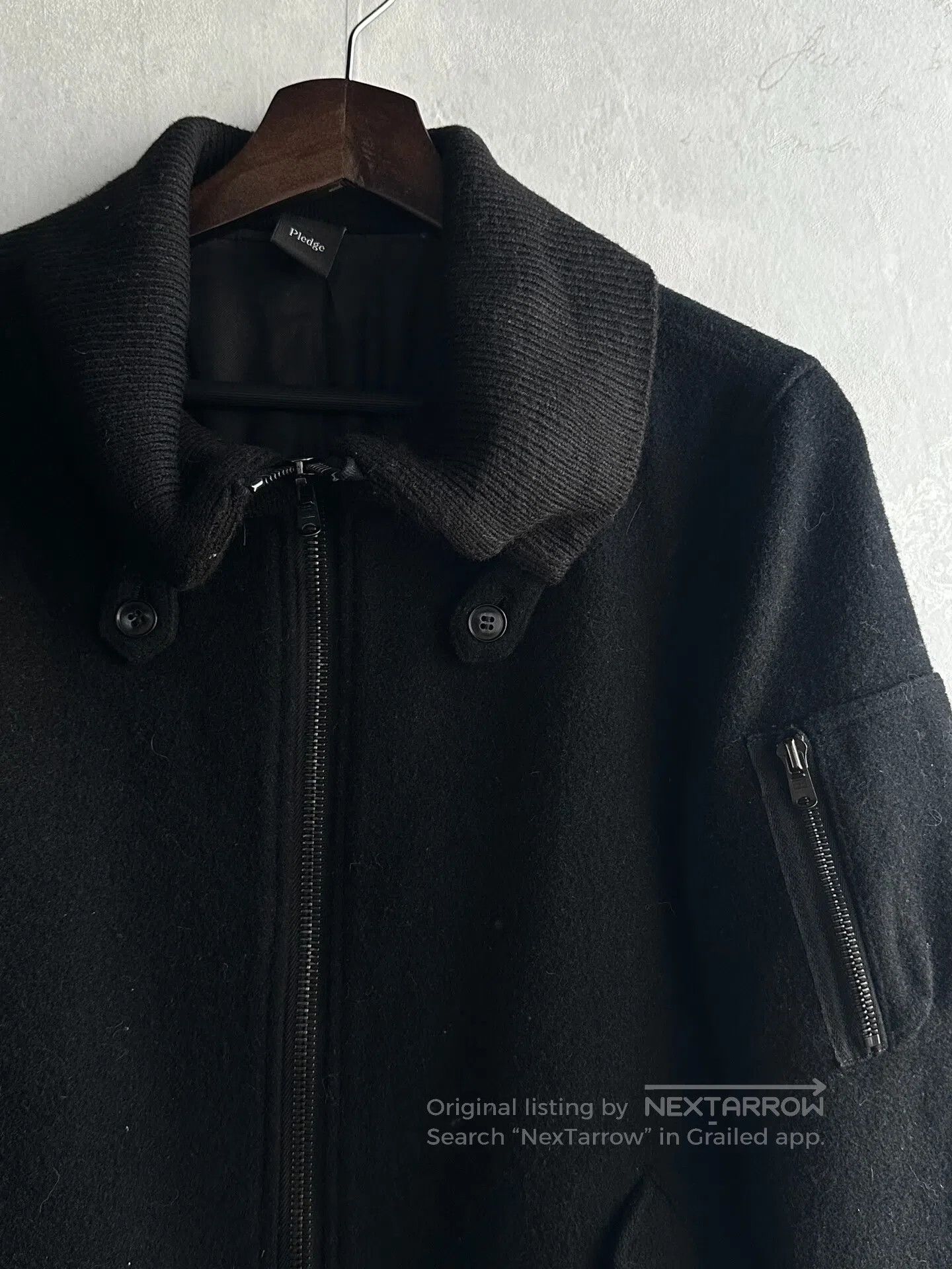Pledge pledge size48 00s Wool collar jacket| Size US M / EU 48-50 / 2 - 1 Thumbnail