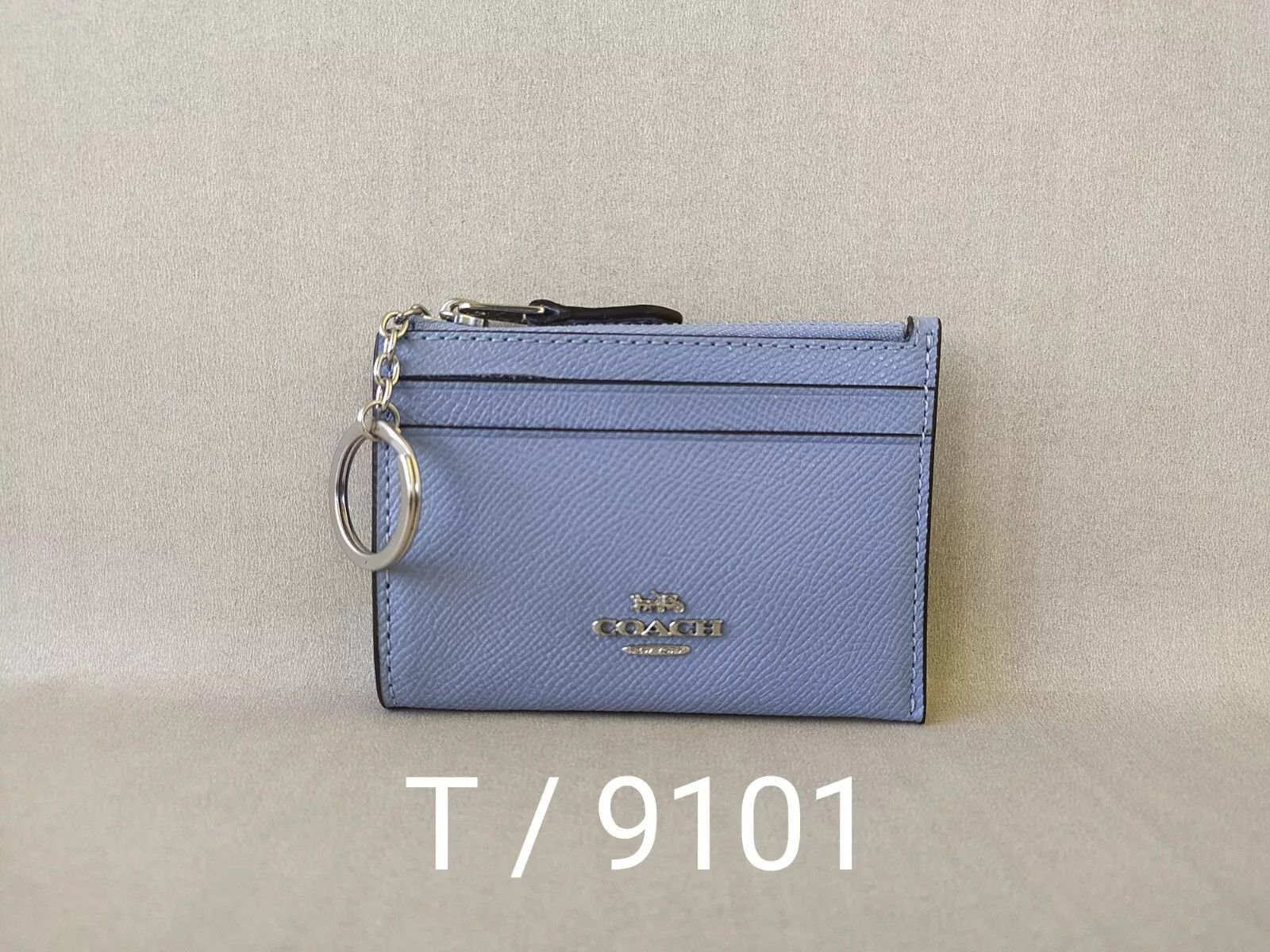Coach Coach Mini Skinny ID zip Card Case in cross grain T 9101 Size ONE SIZE - 12 Thumbnail