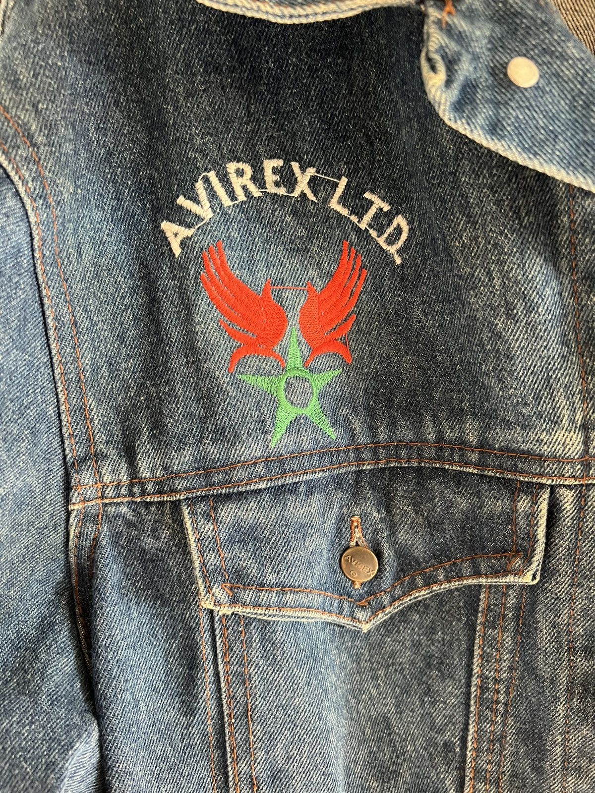 Avirex Avirex Vintage Denim Jacket Size US L / EU 52-54 / 3 - 2 Thumbnail
