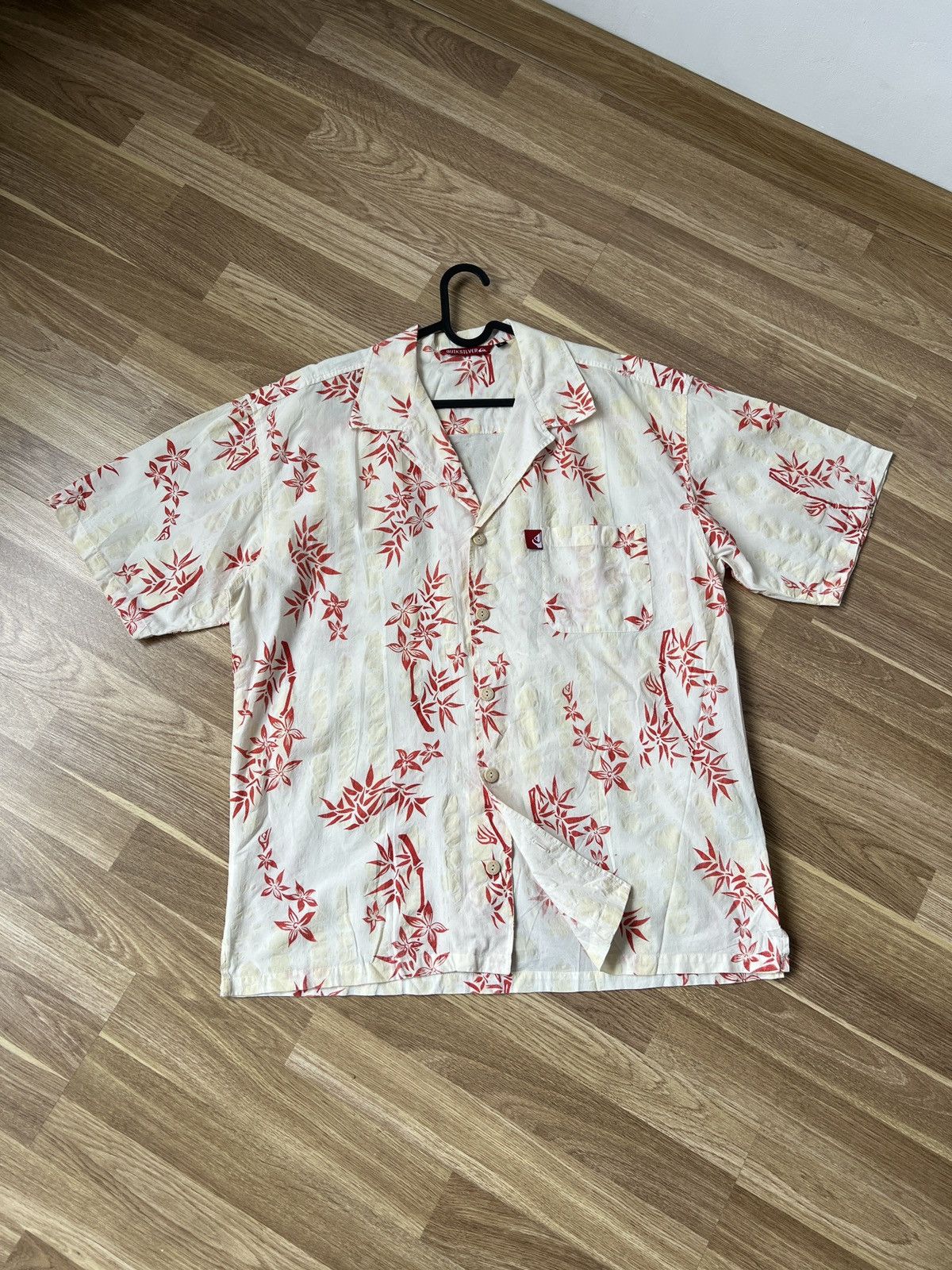 Quiksilver Vintage Quiksilver Men’s Hawaiian Cotton Shirt Size L Size US L / EU 52-54 / 3 - 4 Thumbnail
