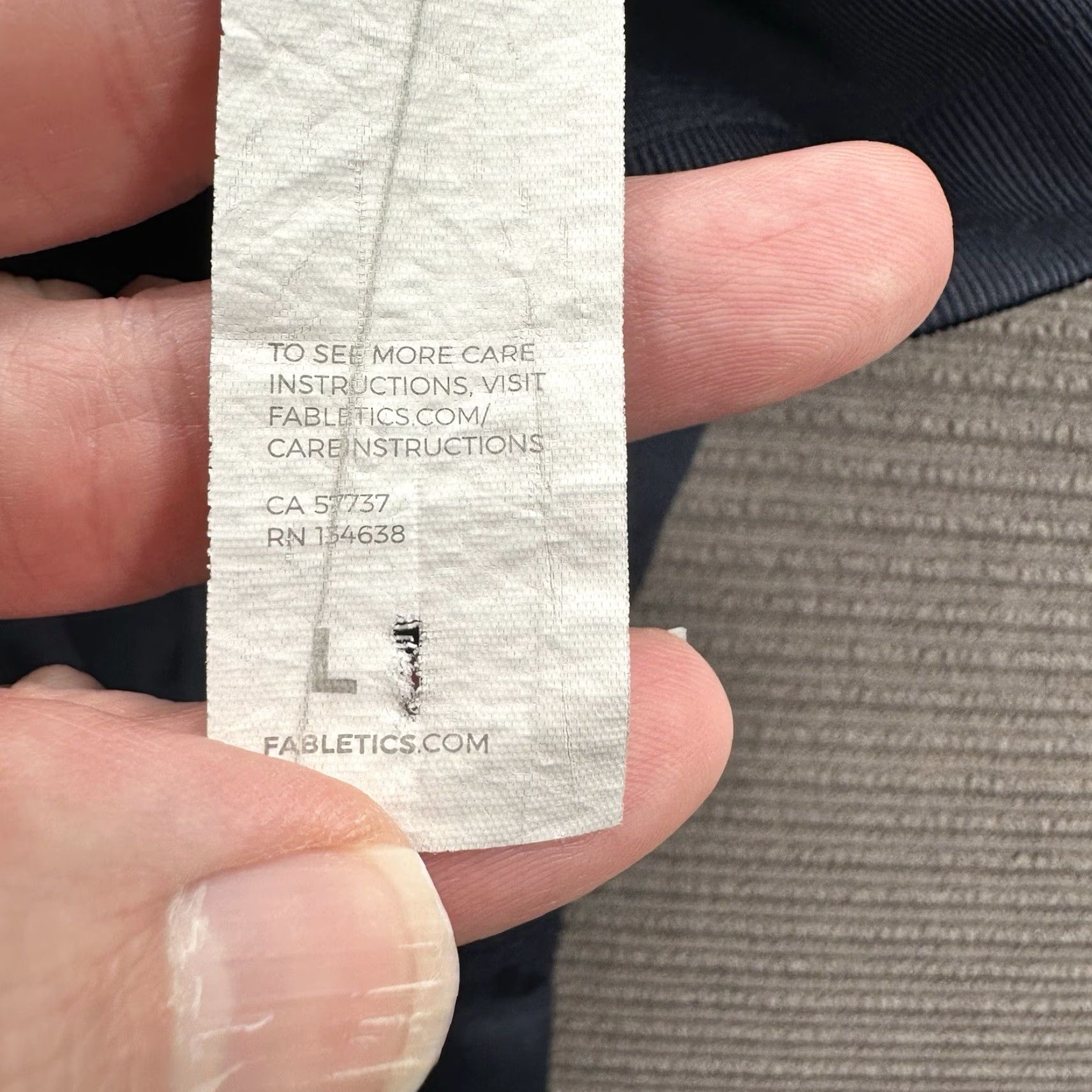Fabletics Fabletics Leggings Women L Blue Nylon Spandex Athletic Activewear Pockets 20in Inseam Tapered Compression Gym Yoga Size 36" / US 14 / IT 50 - 3 Thumbnail