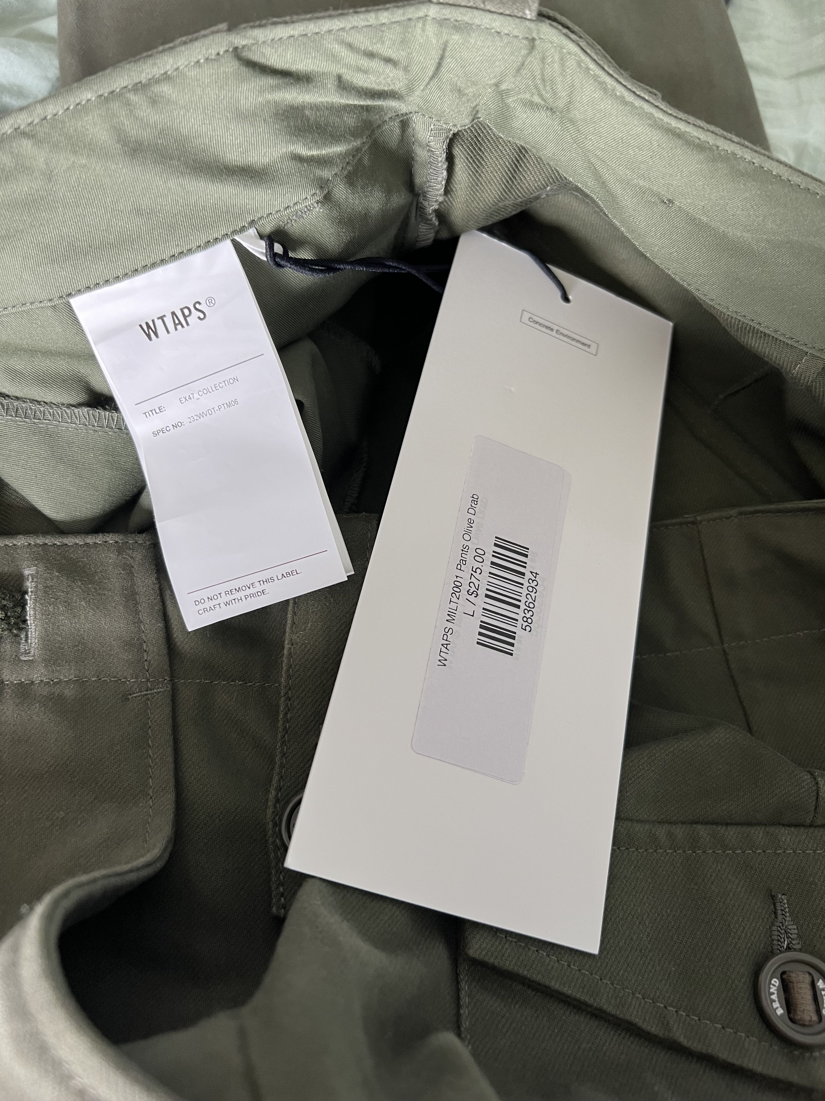 Wtaps WTAPS Milt2001 Cargo Pants in Olive Green Size US 34 / EU 50 - 9 Thumbnail