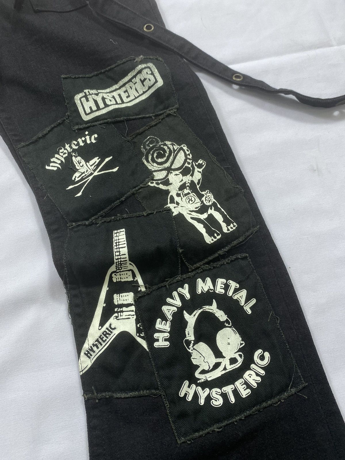 Hysteric Glamour Sick Kids Distressed Hysteric Glamour Punk Flare Pants Size US 26 / EU 42 - 3 Thumbnail