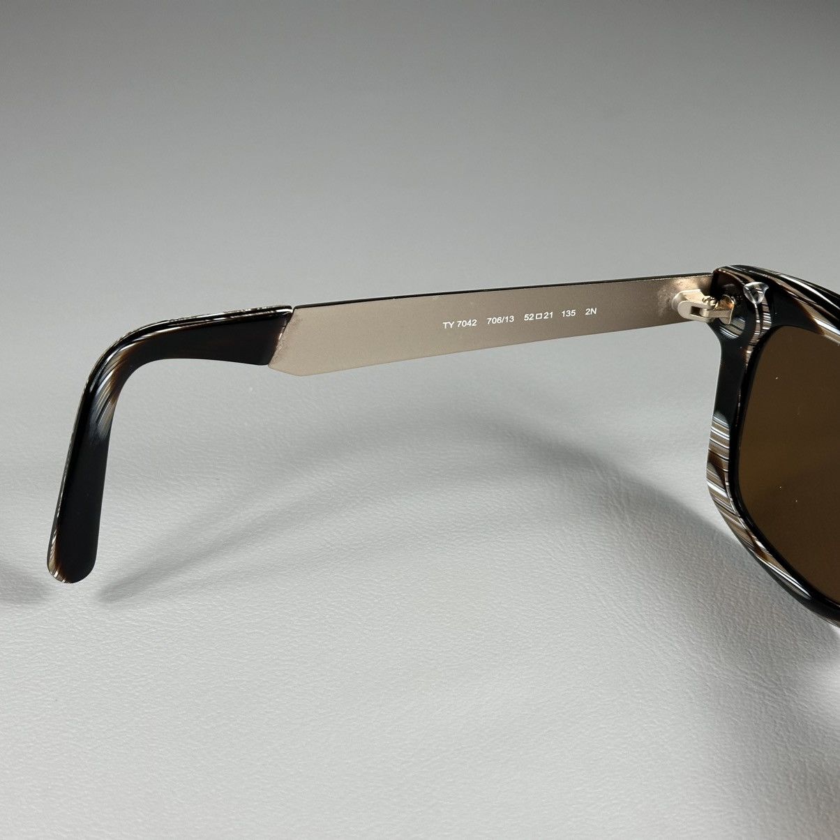 Tory Burch Tory Burch TY 7042 Black Brown Gradient Square Sunglasses Size ONE SIZE - 3 Thumbnail