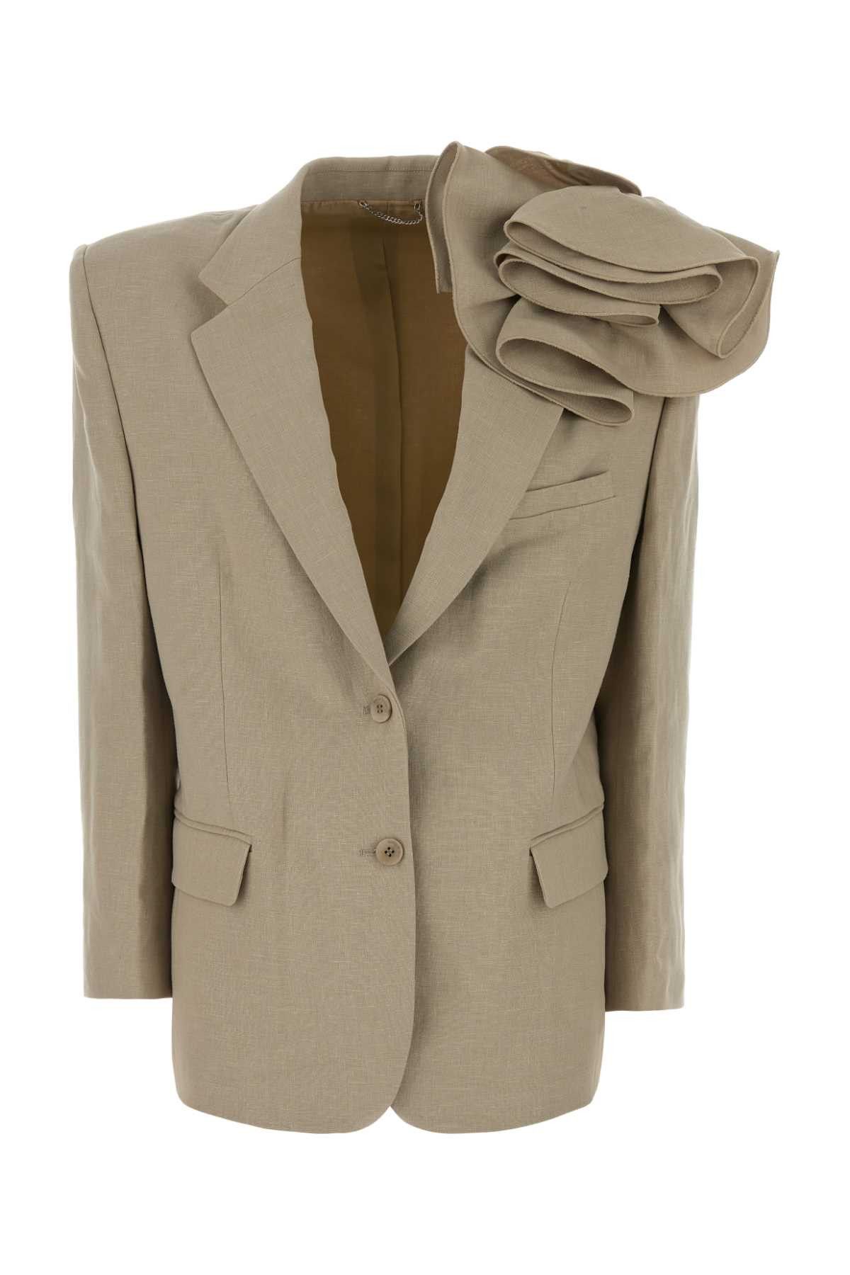 Magda Butrym Beige Wool Blend Blazer Size XS / US 0-2 / IT 36-38 - 1 Thumbnail