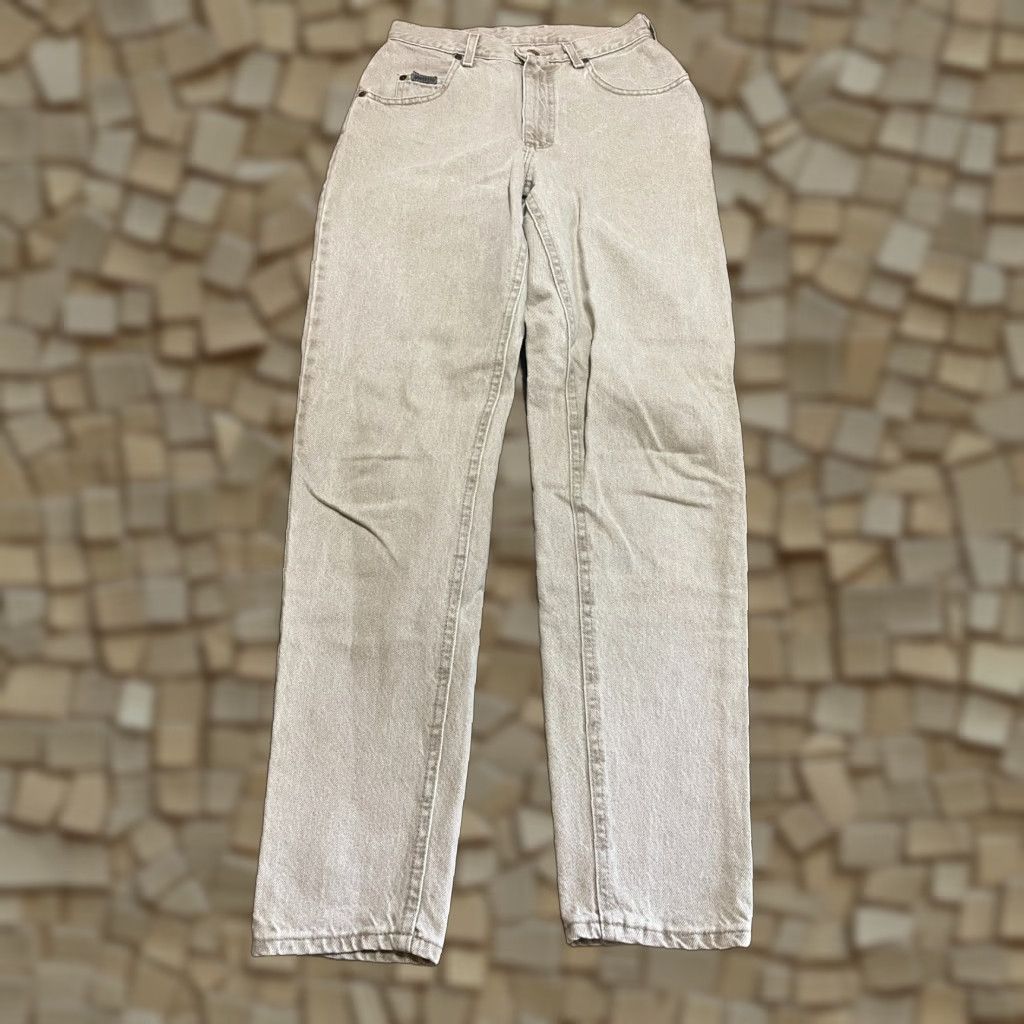 Lee Lee Jeans, Womens, Gray, Riveted, Straight Leg, Pockets, Light Wash, Size 6 Med, Regular, 30.5in Inseam Size 28" / US 6 / IT 42 - 1 Thumbnail
