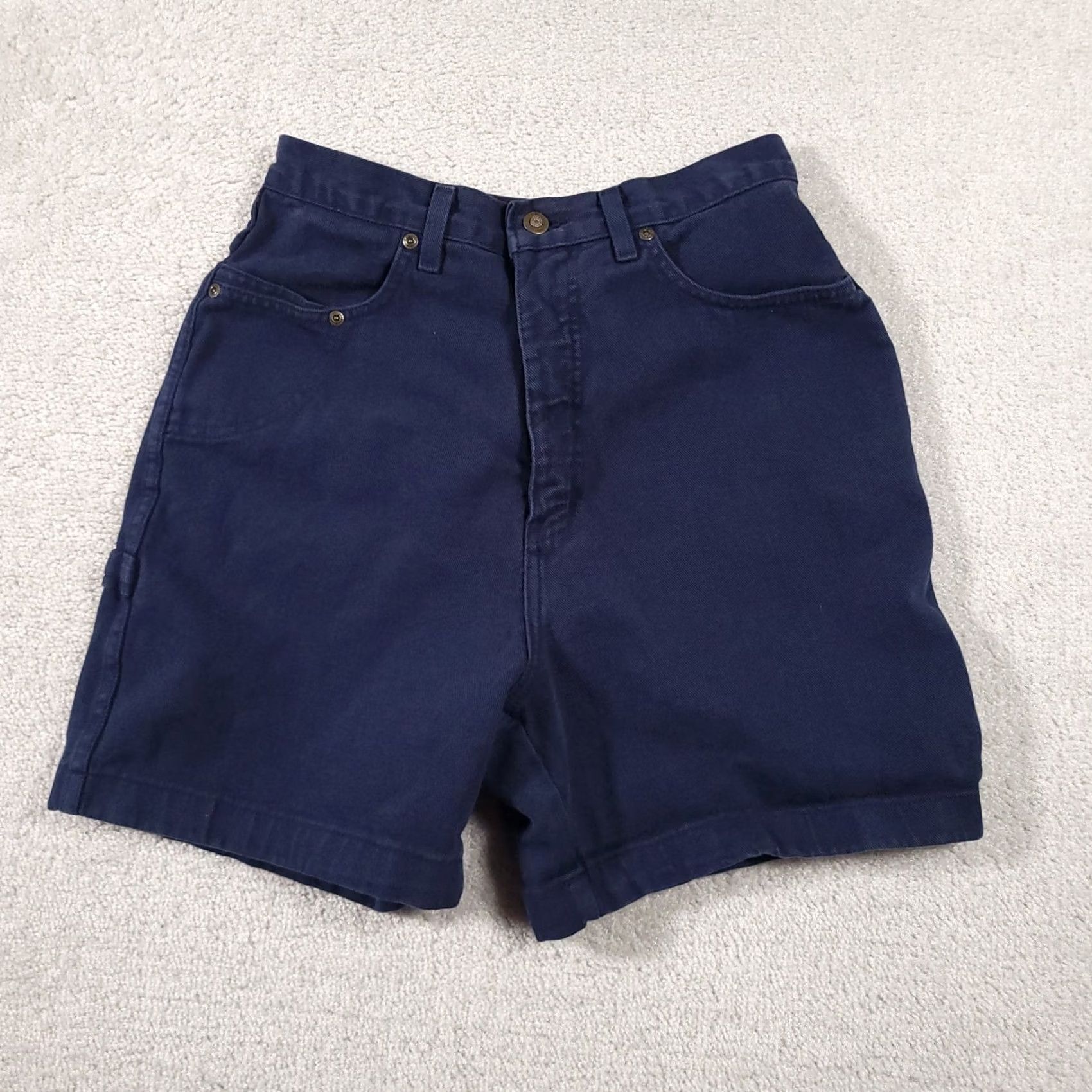 Vintage VINTAGE Christopher & Banks Carpenter Shorts Women's 10 Navy Blue 5" High Rise Size 32" / US 10 / IT 46 - 2 Thumbnail