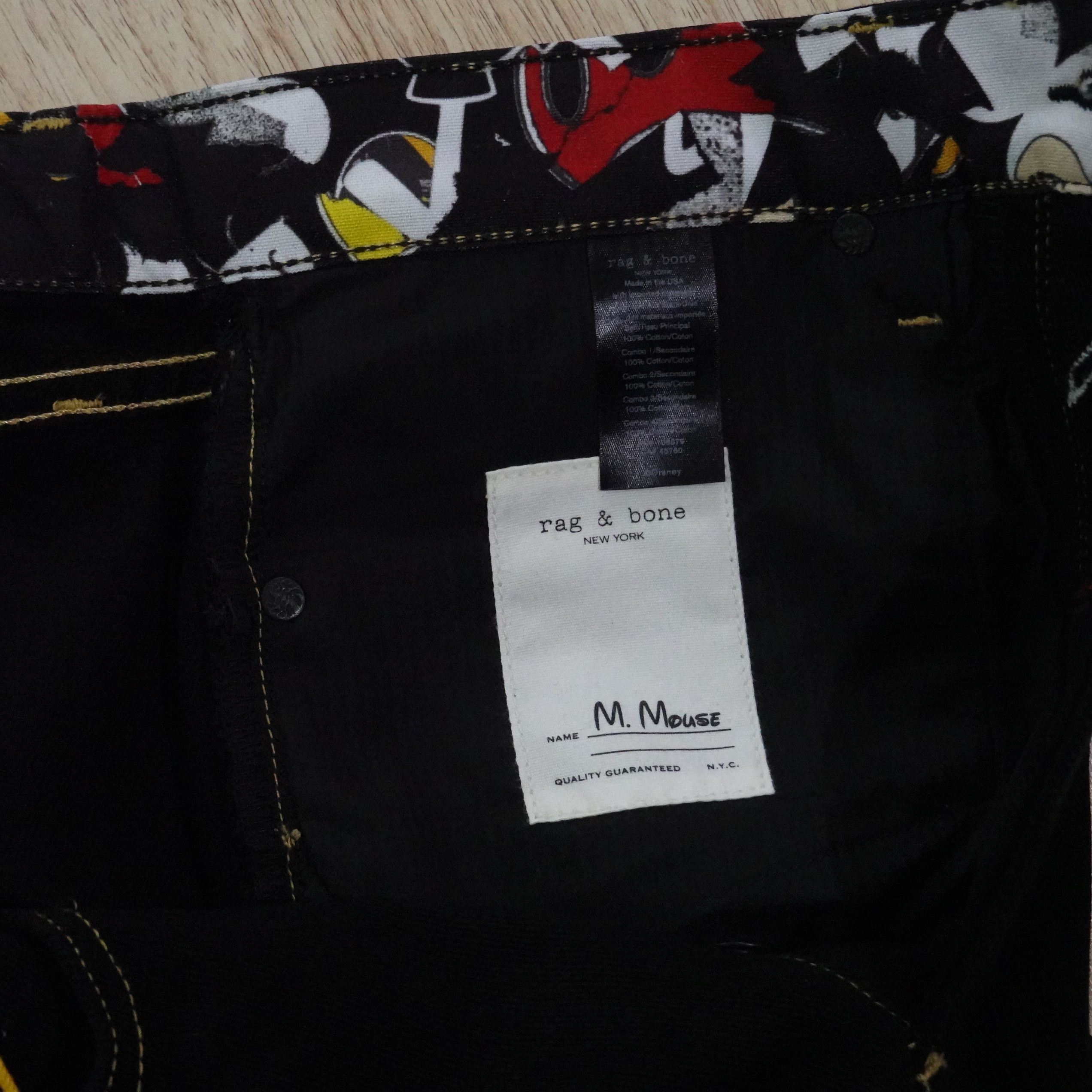Rag & Bone Rag & Bone x Disney Mickey Mouse Jeans – Size 33 – NWT Size US 33 - 6 Thumbnail