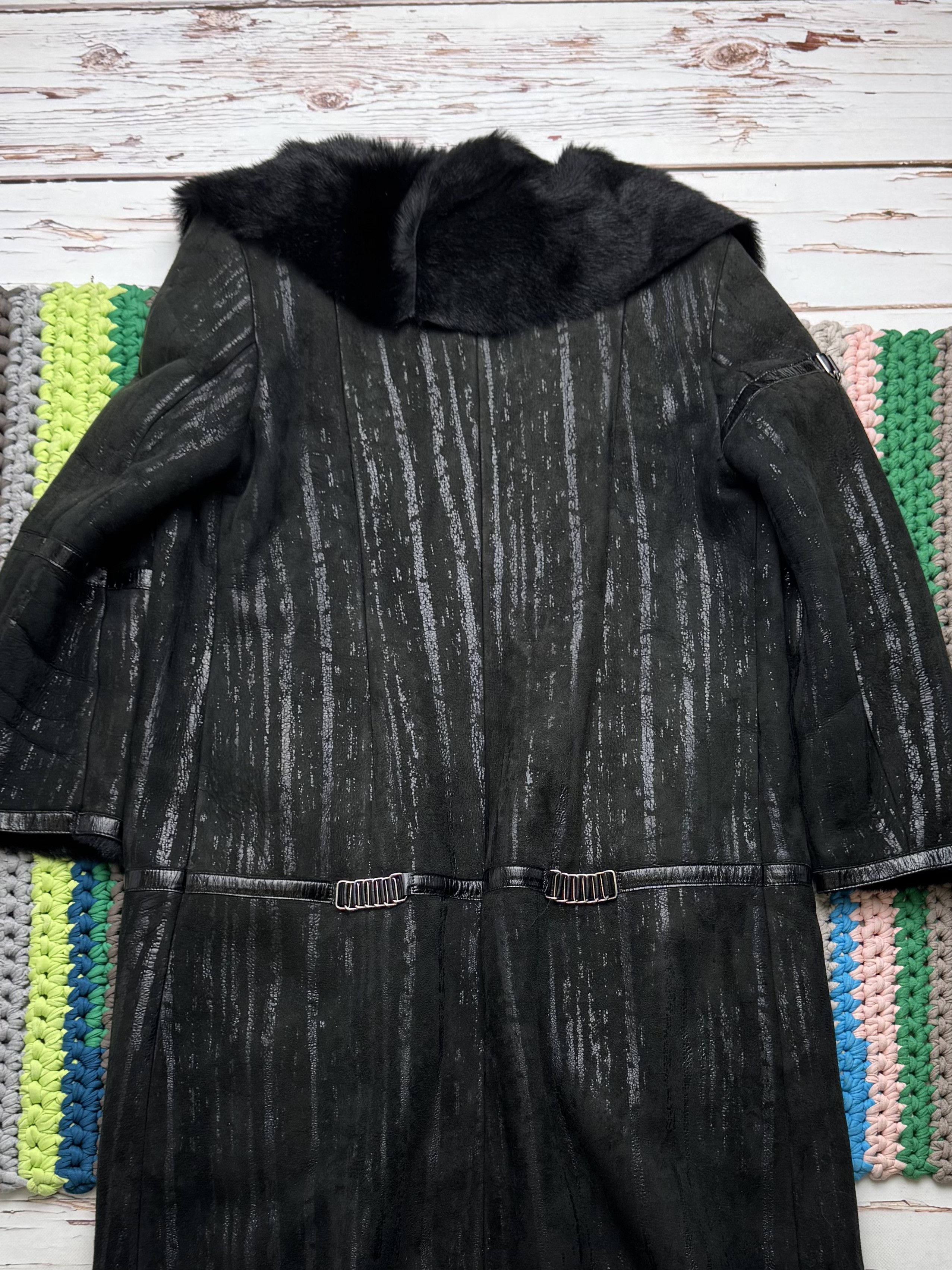 Japanese Brand Vintage Real Lambskin Coat With Real Fur Neck (D10)(D15)(V1) Size L / US 10 / IT 46 - 10 Thumbnail