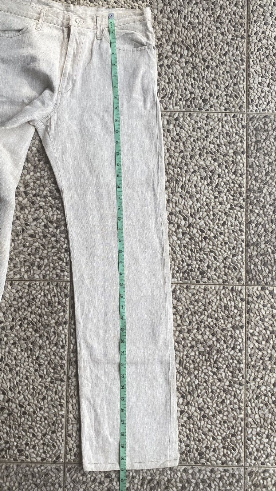Issey Miyake TETE HOMME WHITE LINEN TROUSER PANTS Size US 32 / EU 48 - 11 Thumbnail