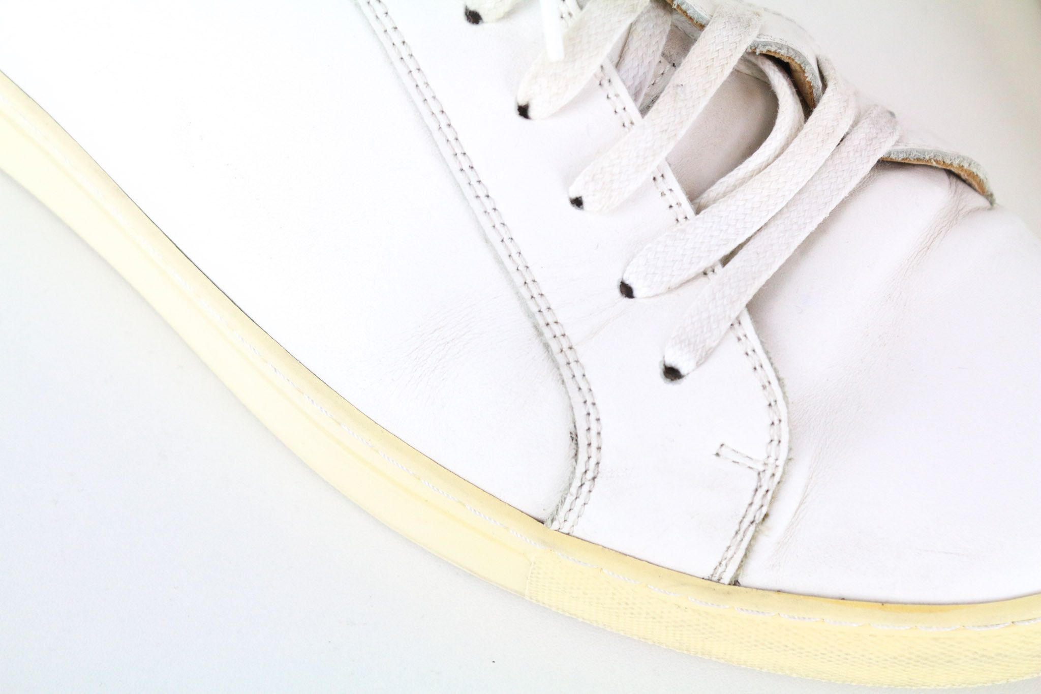 Suitsupply EU43 White Leather Laced Sneakers 73654 Size US 10 / EU 43 - 9 Thumbnail