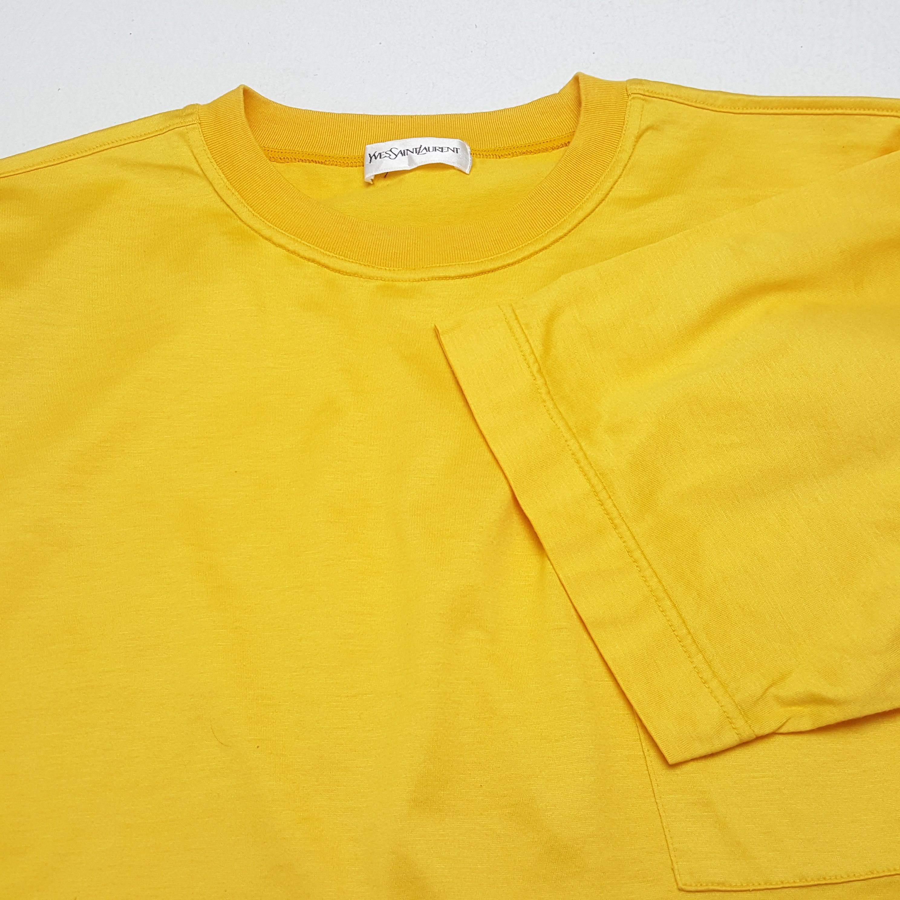 Vintage × Yves Saint Laurent YVES SAINT LAURENT Pocket Design Tshirt Size US L / EU 52-54 / 3 - 6 Thumbnail