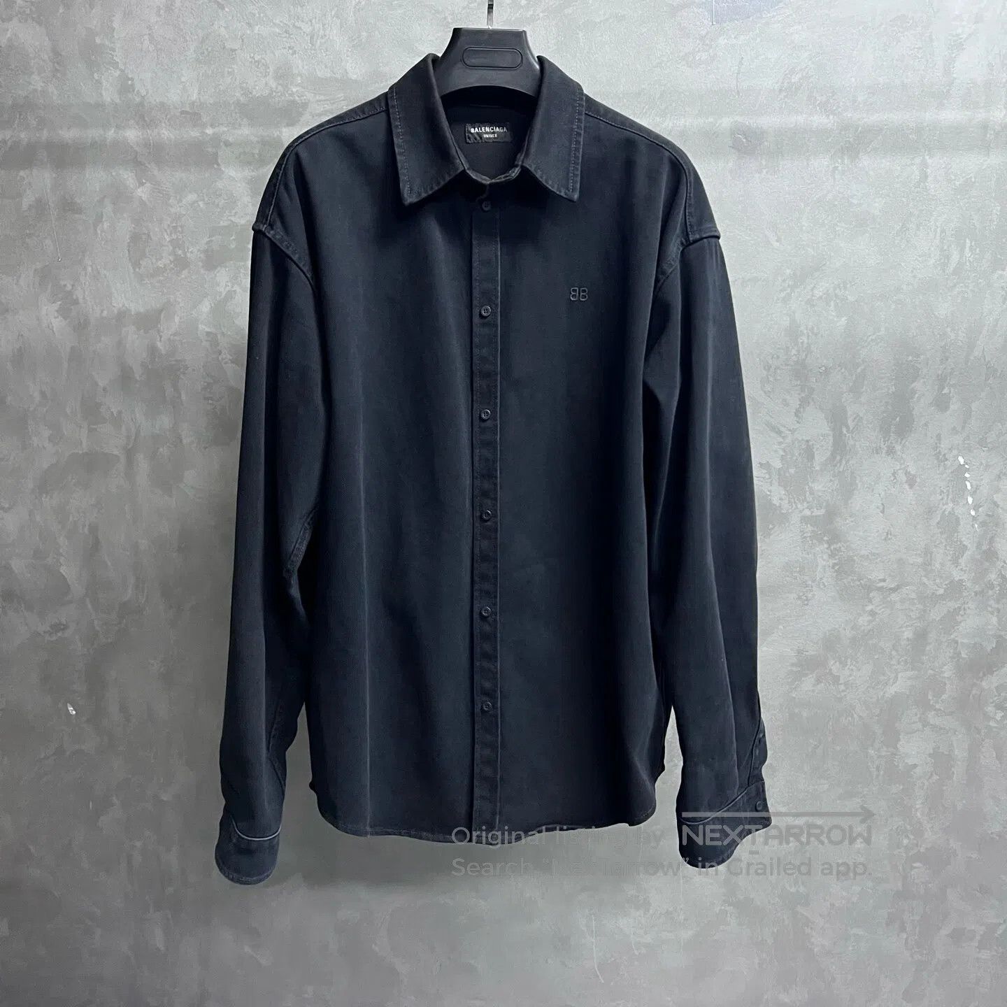 Balenciaga Balenciaga Long-sleeved denim shirt with square collar and Size US M / EU 48-50 / 2 - 1 Thumbnail