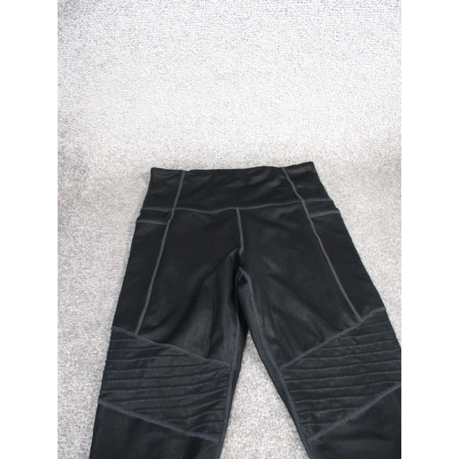 Athleta Athleta Leggings Women Small Black Inclination Moto Yoga Ankle Athleisure Womens Size 28" / US 6 / IT 42 - 2 Thumbnail