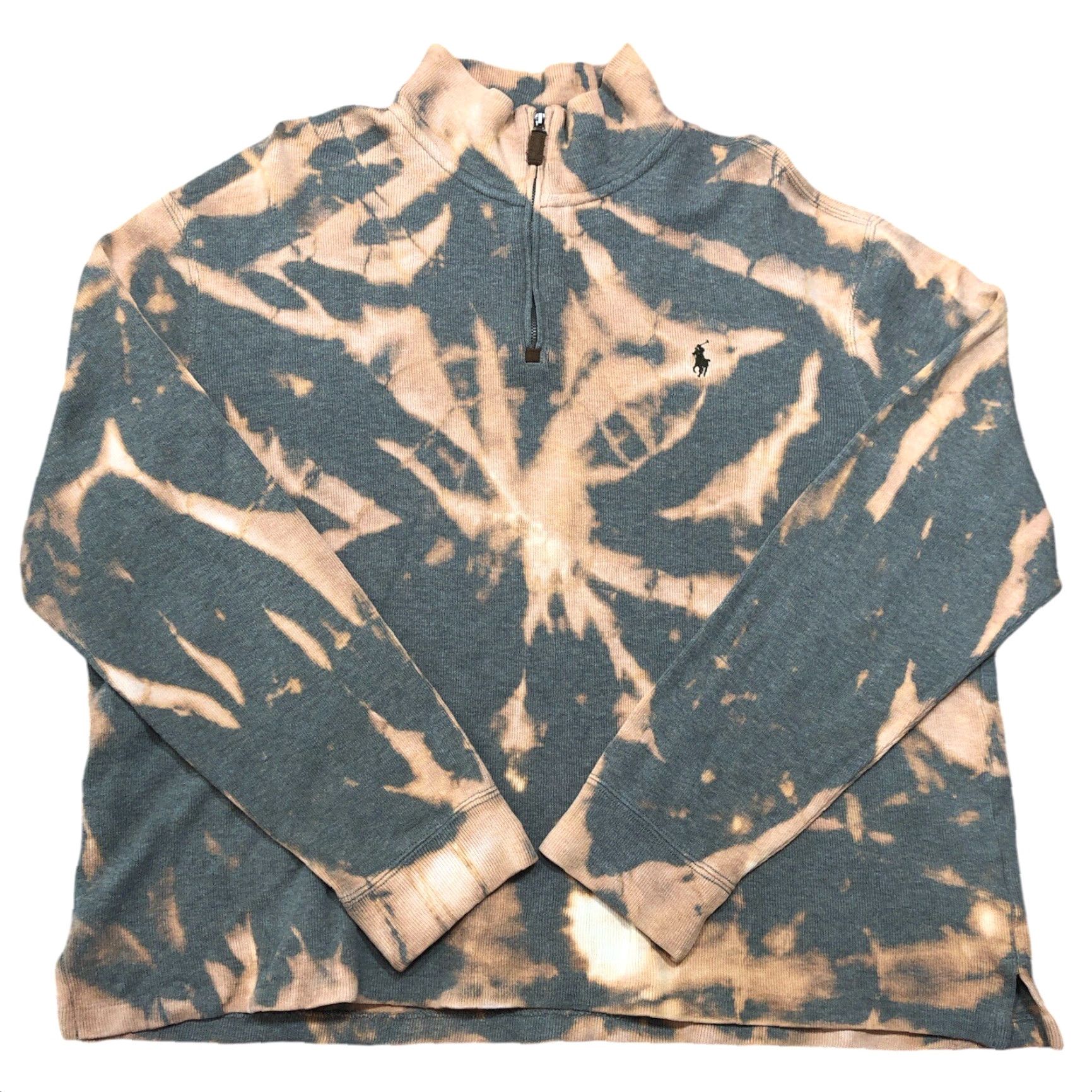 Polo Ralph Lauren Polo Ralph Lauren Sweatshirt 1/4 Zip Mens Large Tie Dye Acid Wash Estate Rib Multicolor Mock Neck Long Sleeve Size US L / EU 52-54 / 3 - 2 Thumbnail