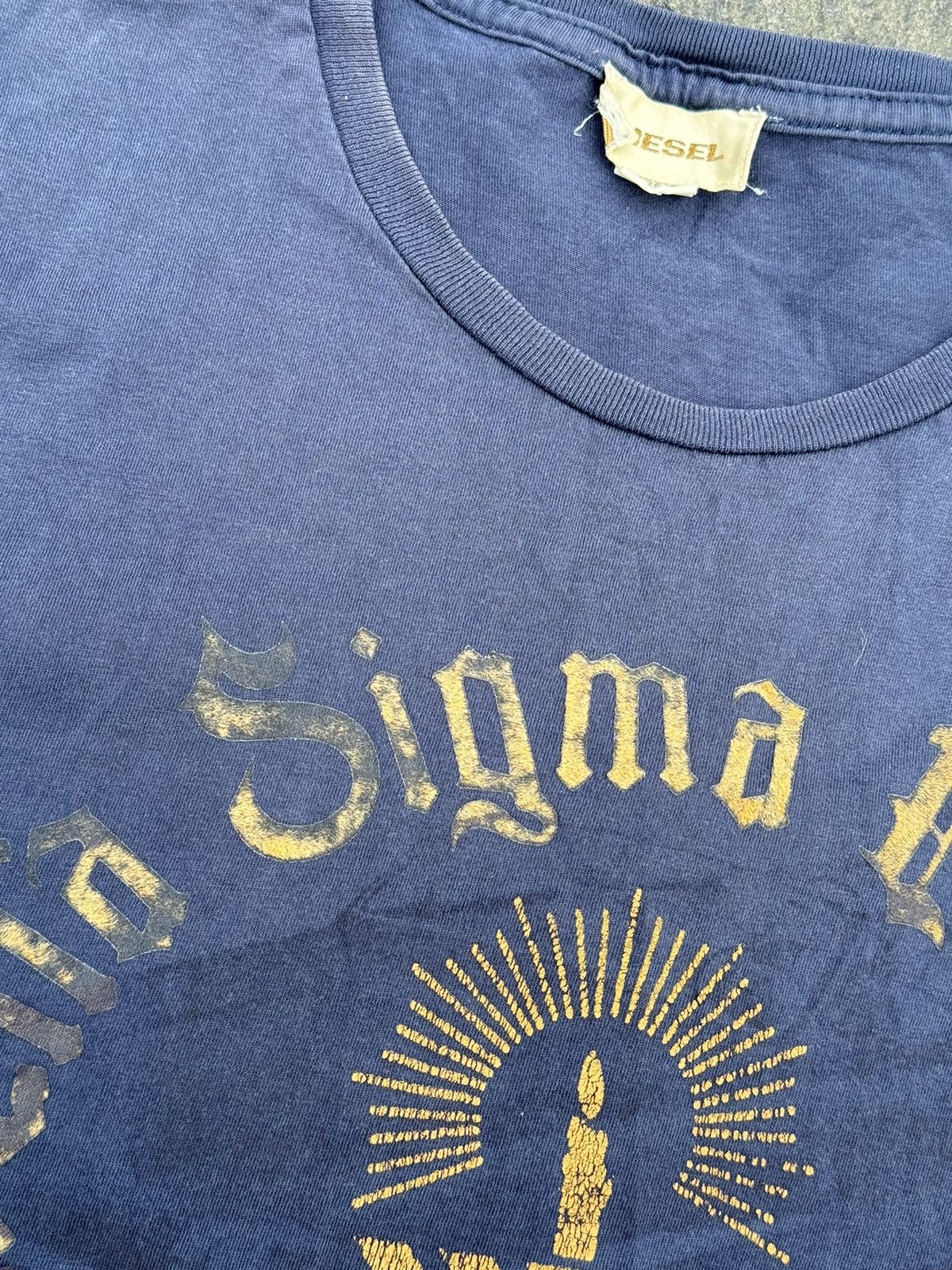 Diesel × Vintage Y2K Diesel Sigma 💪 rare t-shirt vintage American Psycho Size US S / EU 44-46 / 1 - 1 Thumbnail