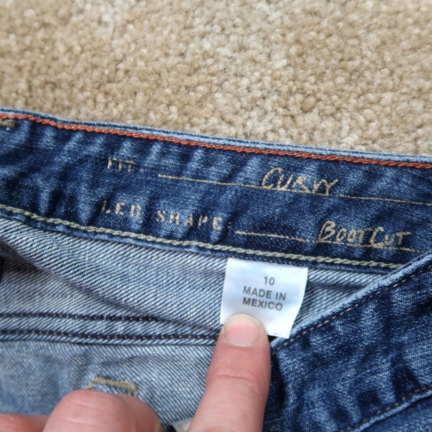 Eddie Bauer Eddie Bauer Jeans Bootcut Women’s 10 Blue Denim 30in Inseam Belt Loops 5-Pocket Slimming Regular Rise Mid Vintage No Size 32" / US 10 / IT 46 - 3 Thumbnail