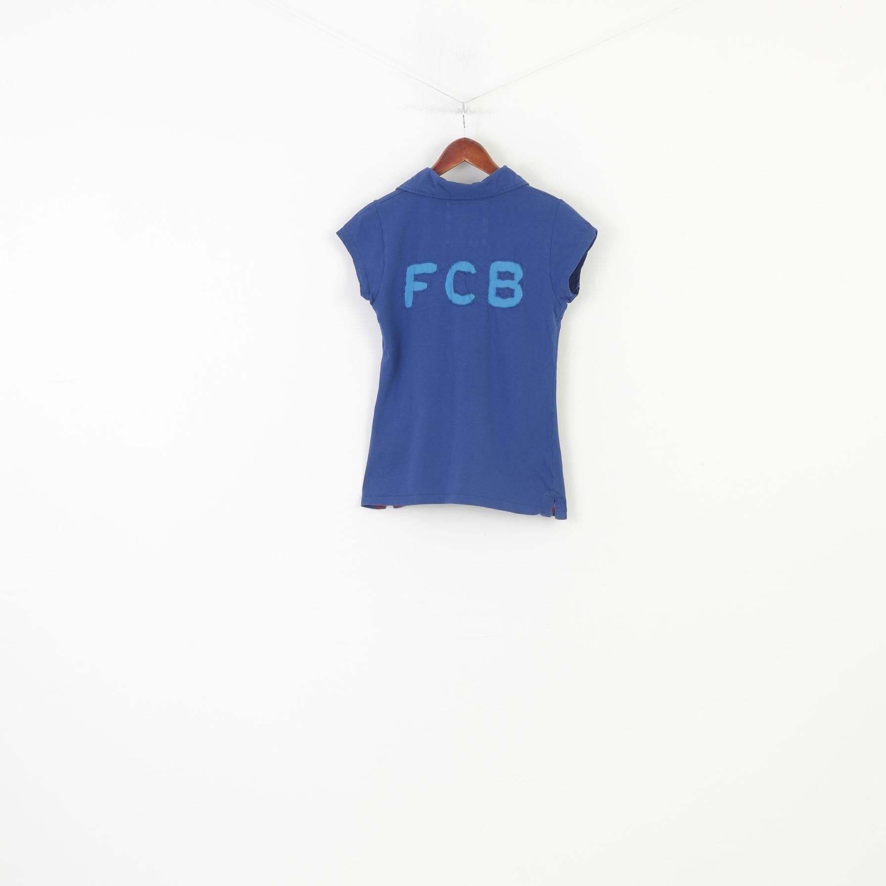 Other FC Barcelona Women L M Polo Shirt Graphic Blue Summer 10399 Size L / US 10 / IT 46 - 8 Thumbnail